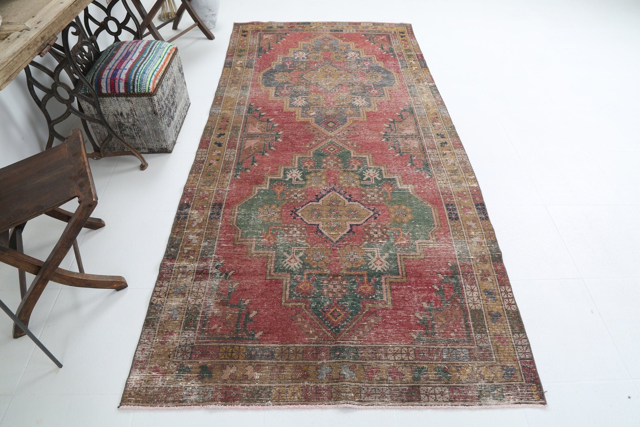 Vintage Rug Oushak 4’5’’ x 9’4’’ ft
