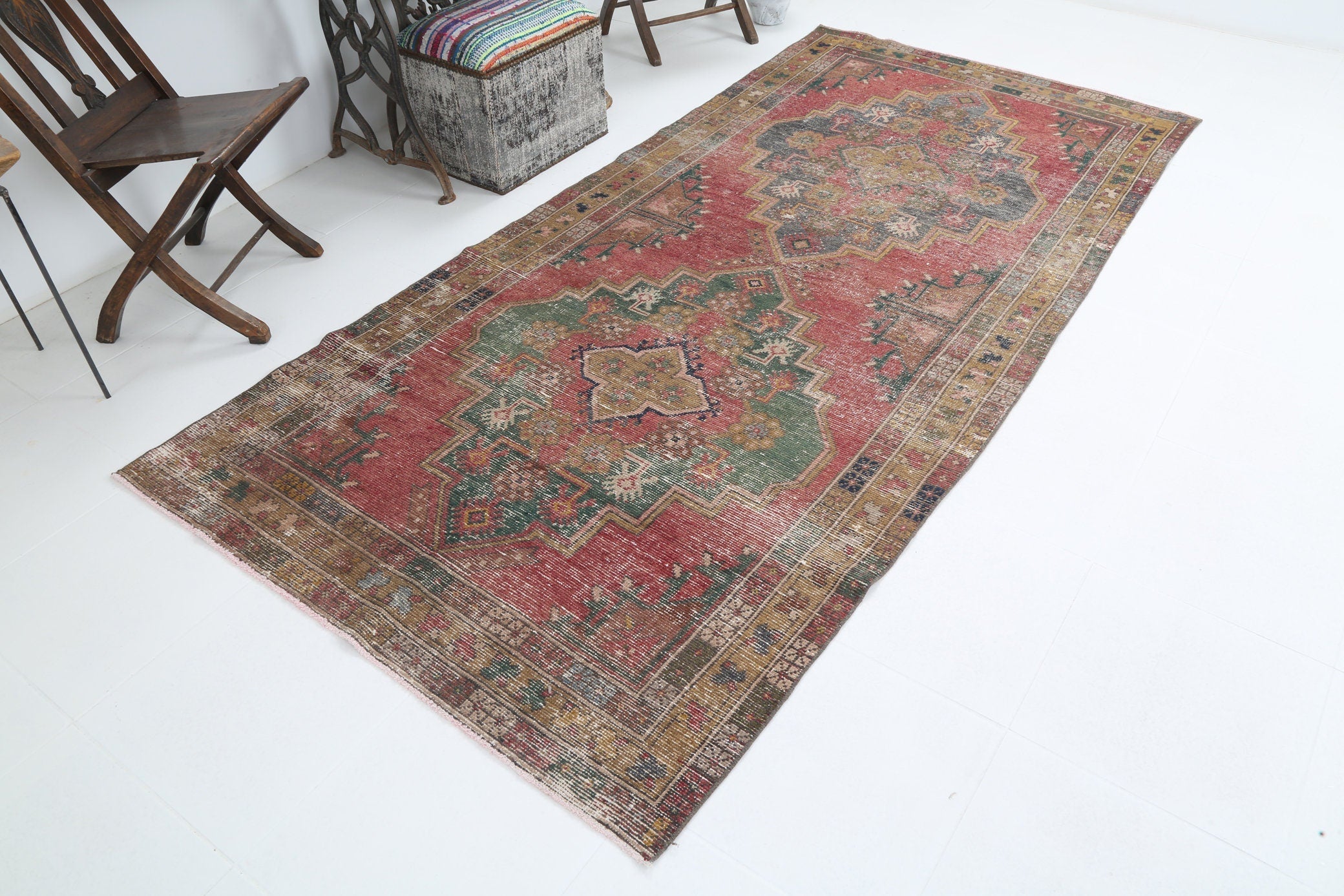 Vintage Rug Oushak 4’5’’ x 9’4’’ ft
