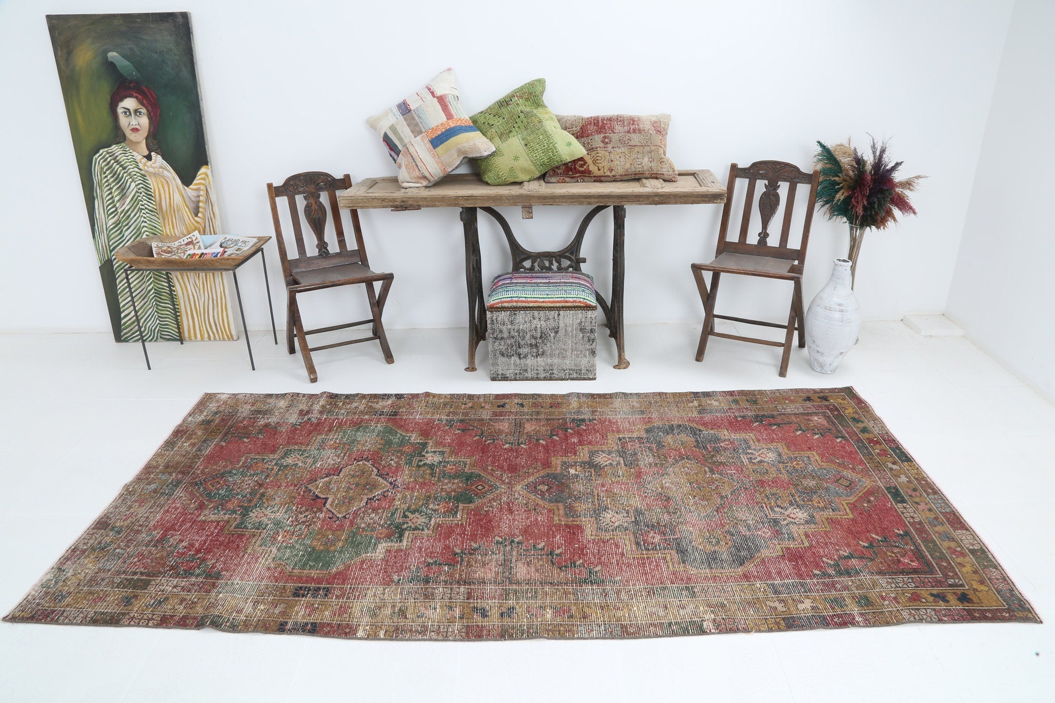 Vintage Rug Oushak 4’5’’ x 9’4’’ ft