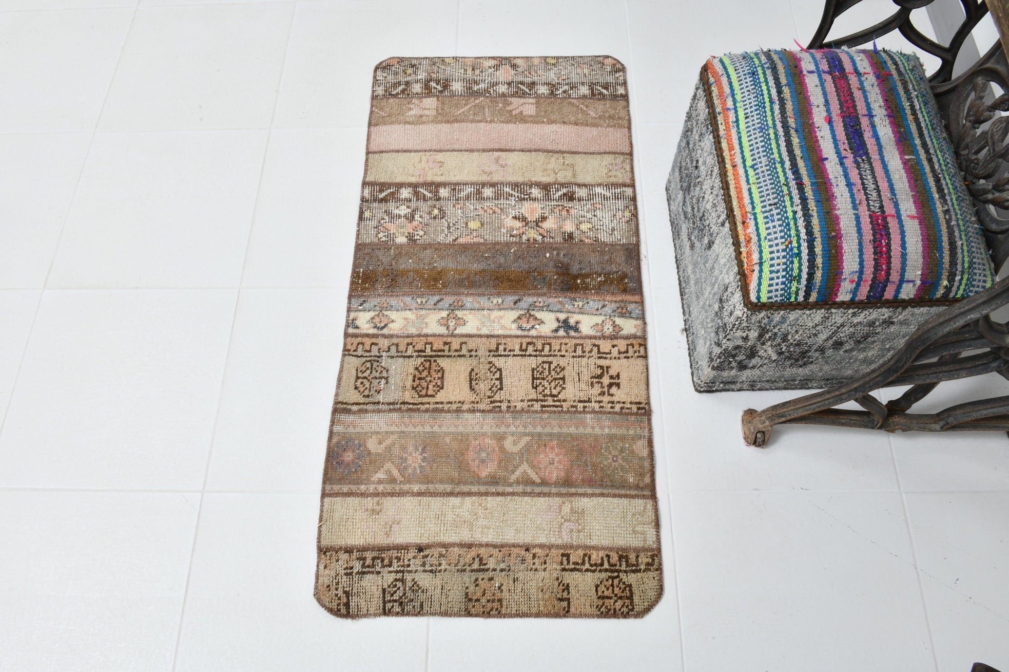 Vintage Runner Rug 1'10" x 4'0" ft