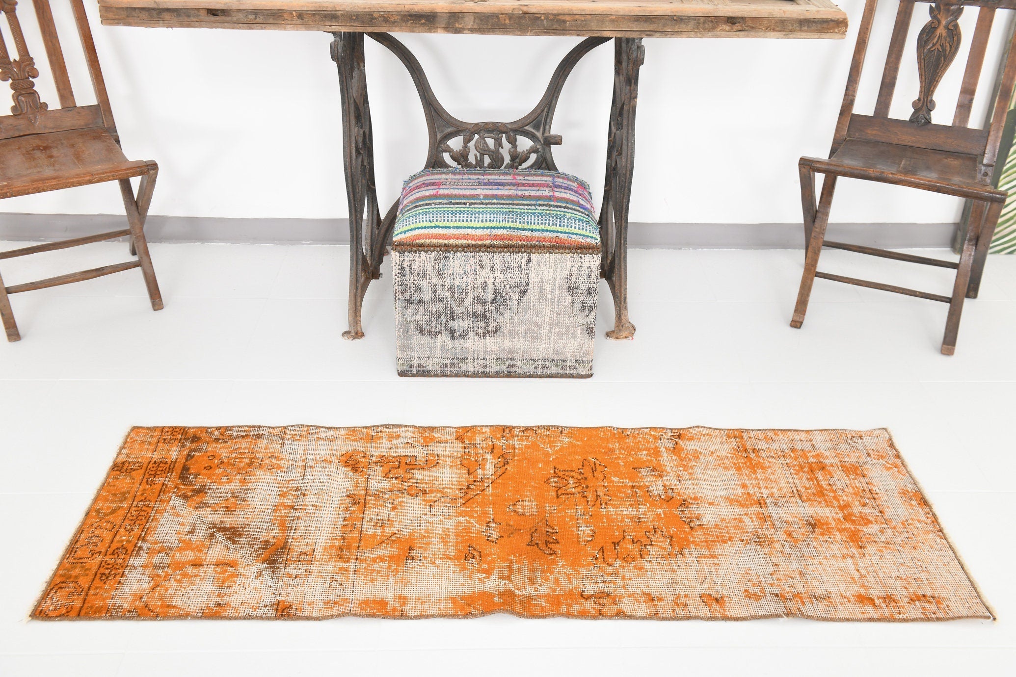 Vintage Runner Rug 1'10" x 5'5" ft