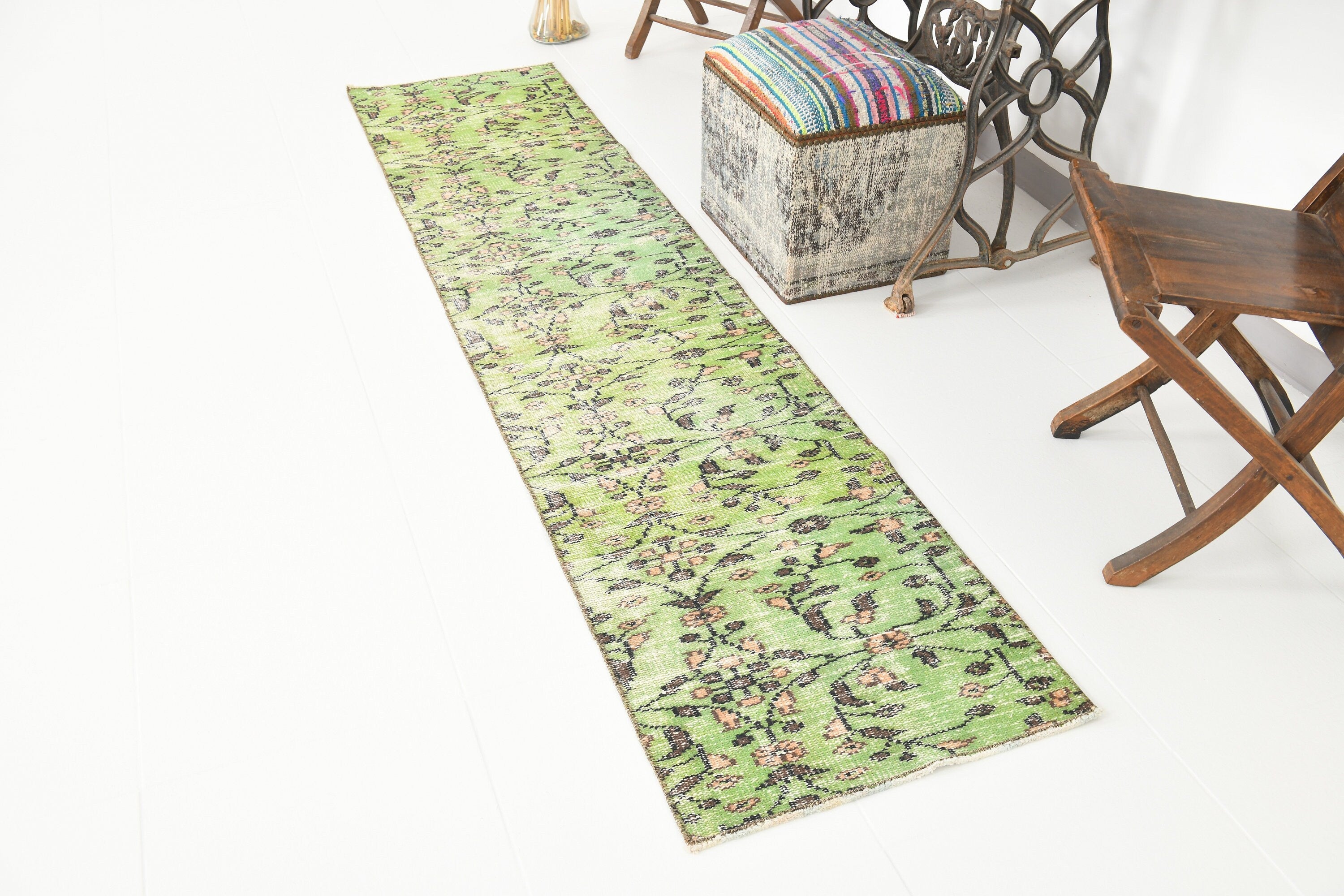 Vintage Runner Rug 1'10" x 8'4" ft