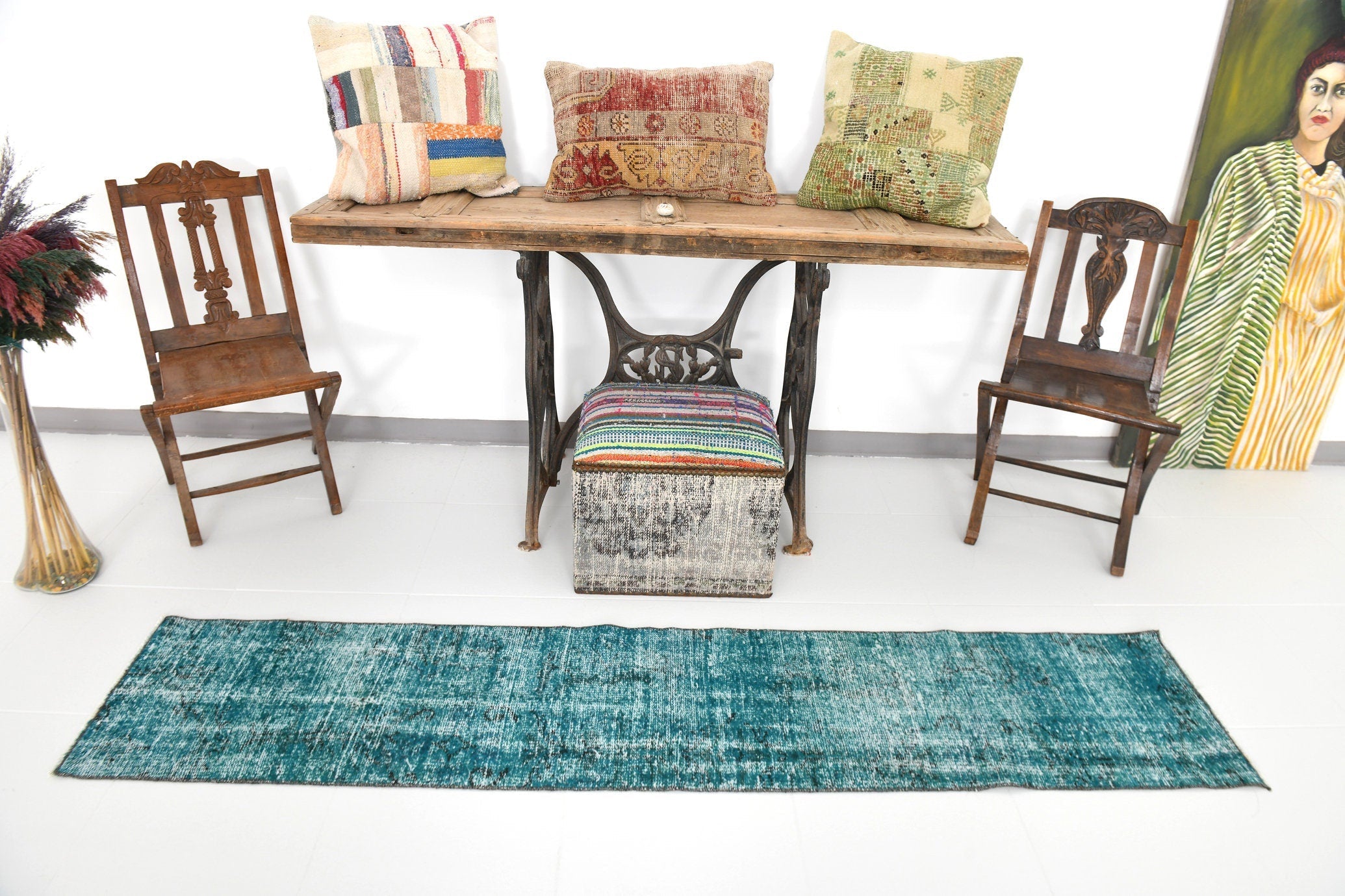 Vintage Runner Rug 1'6" x 7'5" ft