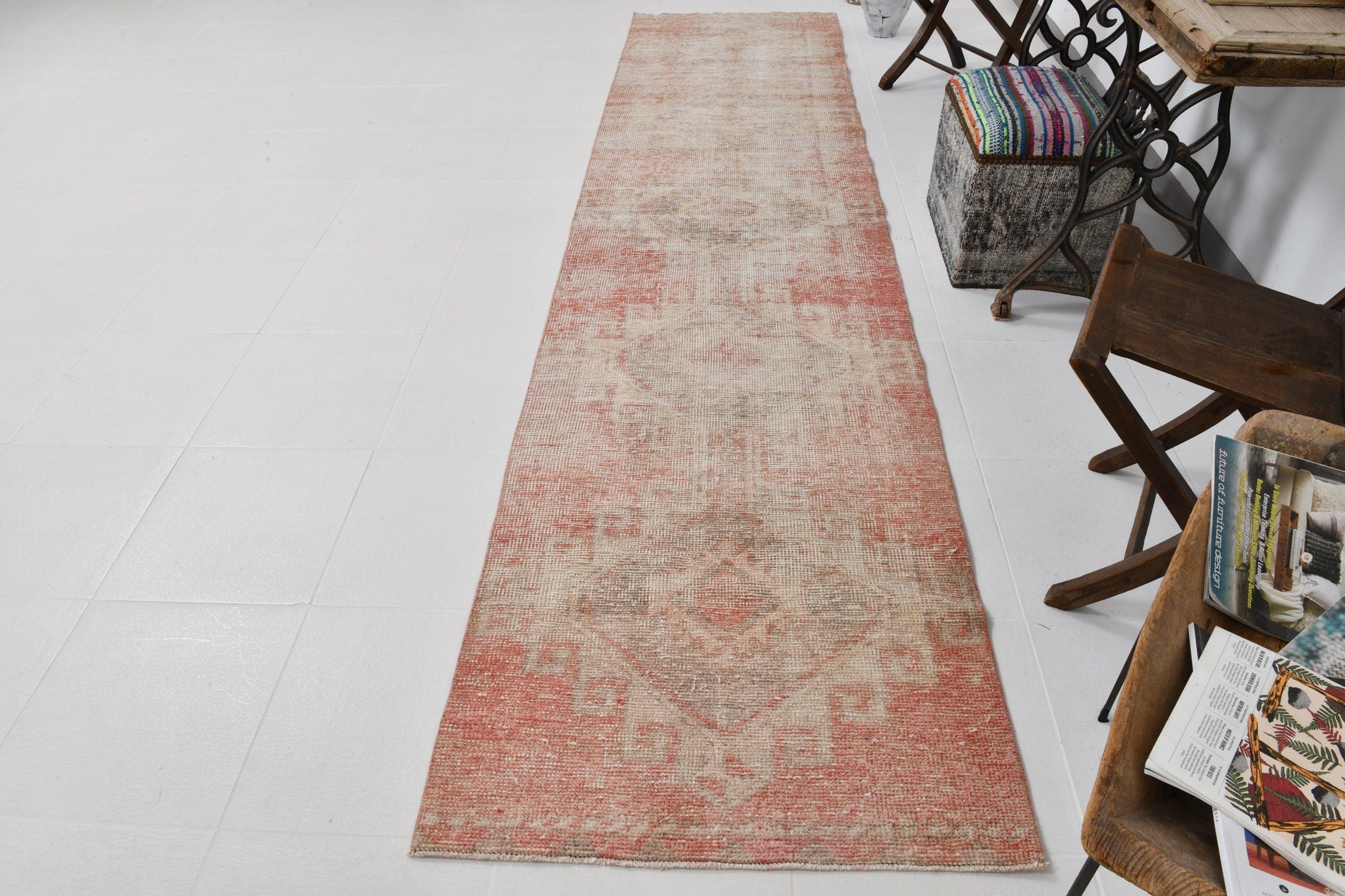 Vintage Runner Rug 2'10" x 11'11" ft