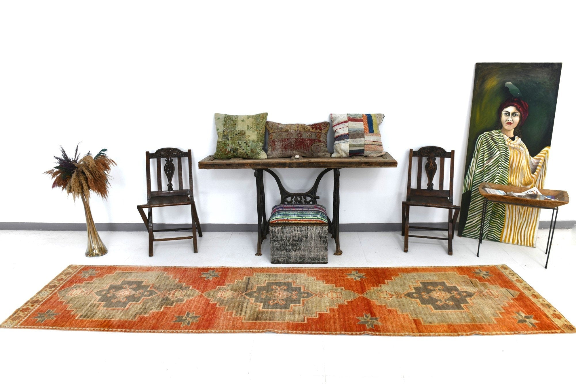 Vintage Runner Rug 2’10’’ x 11’9’’ ft