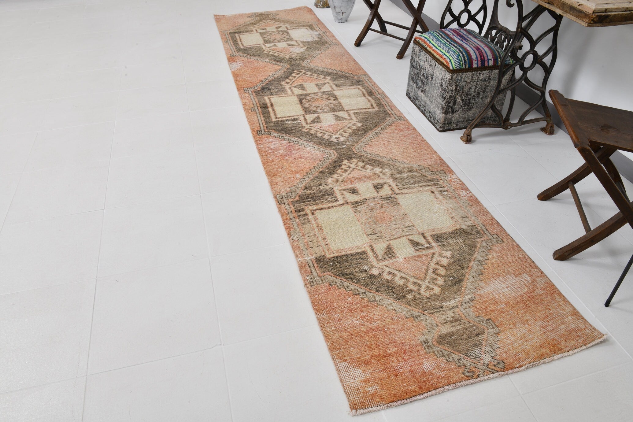 Vintage Runner Rug 2’10’’ x 12’2’’ ft