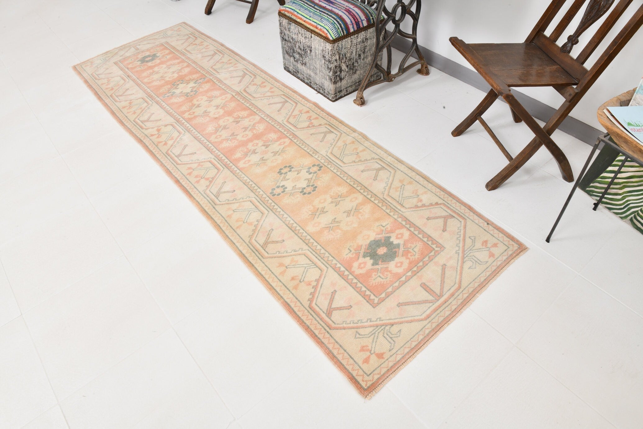 Vintage Runner Rug 2'10" x 8'10" ft