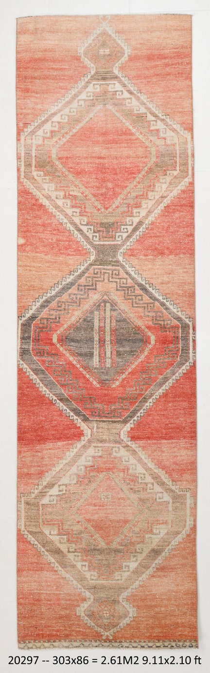 Vintage Runner Rug 2'10" x 9'11" ft