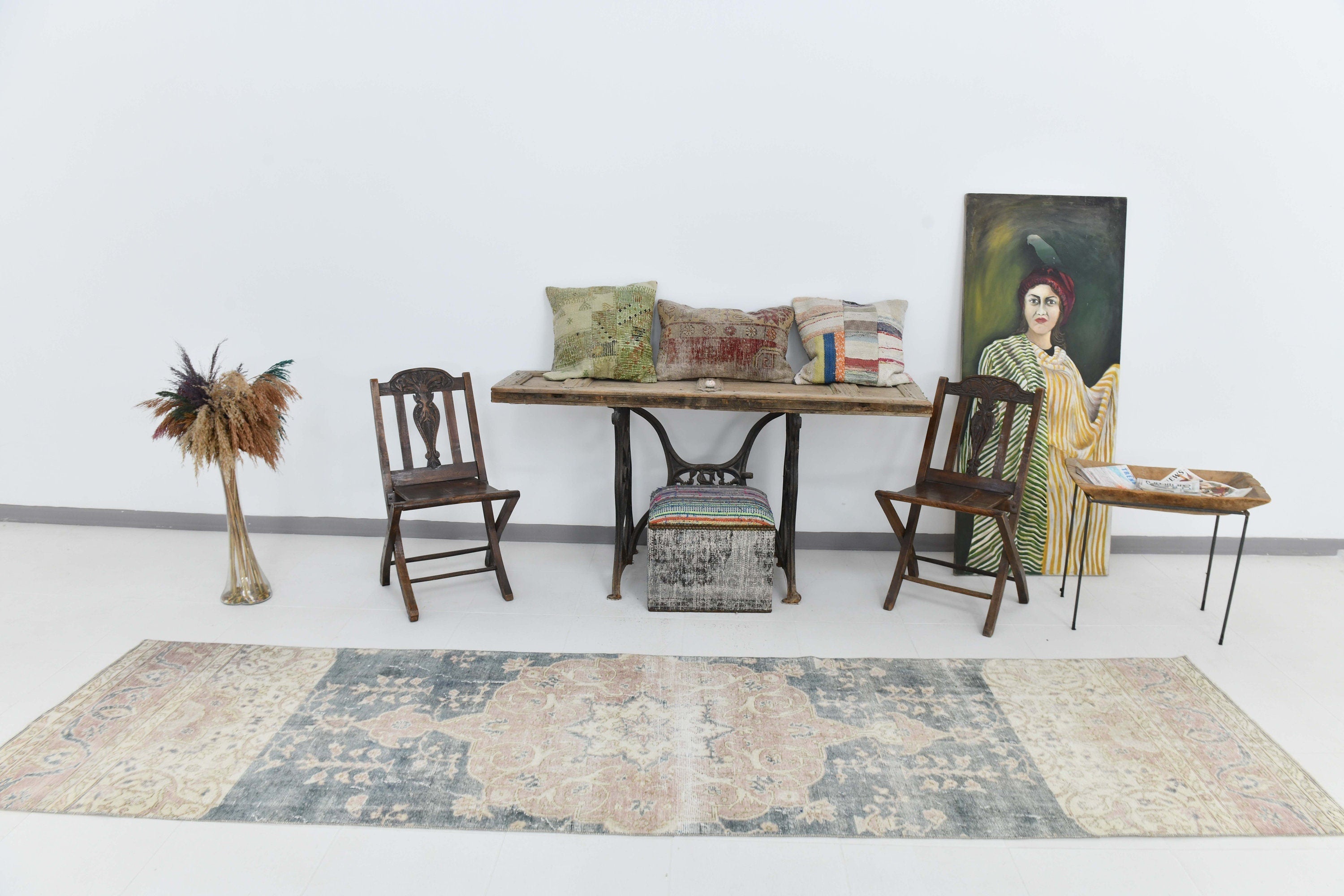 Vintage Runner Rug 2’11’’ x 11’10’’ ft