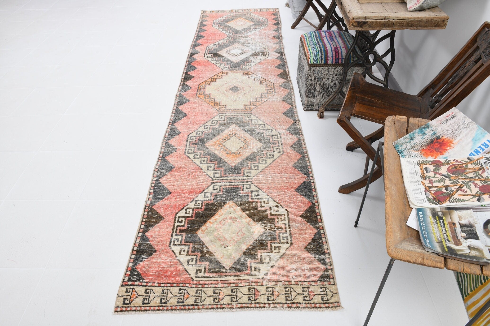 Vintage Runner Rug 2’11’’ x 11’9’’ ft