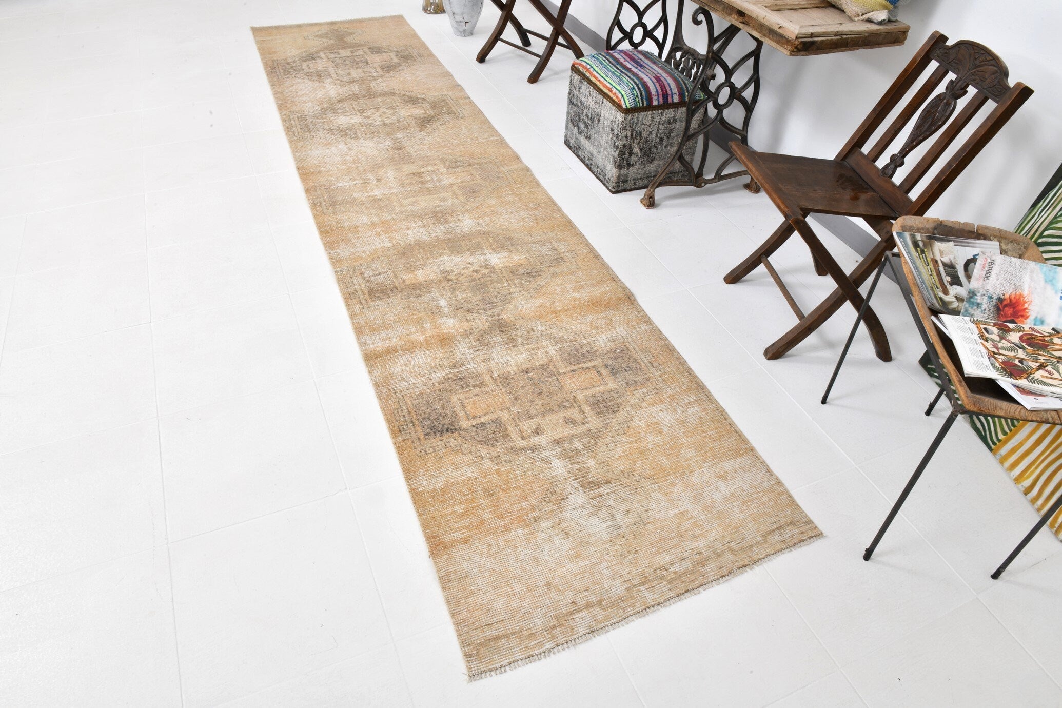 Vintage Runner Rug 2'11" x 12'10" ft