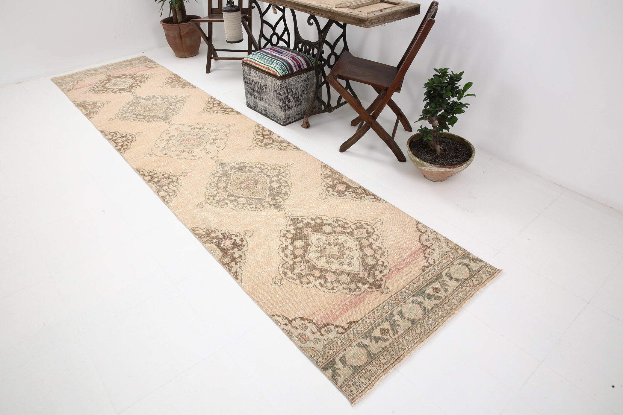 Vintage Runner Rug 2'11" x 12'12" ft