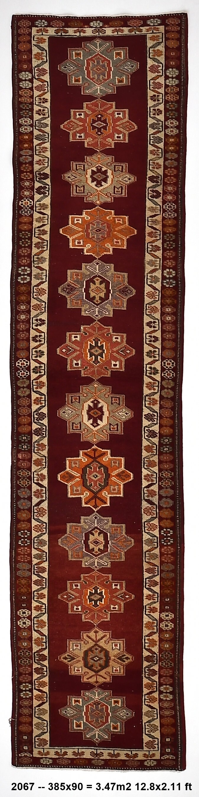 Vintage Runner Rug 2'11" x 12'8" ft