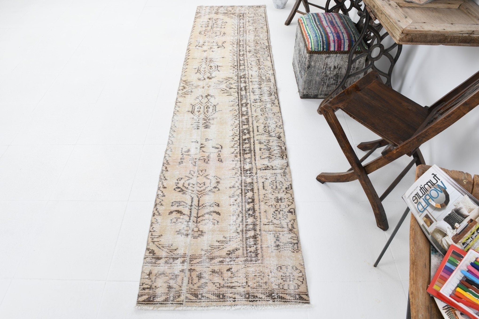 Vintage Runner Rug 2'3" x 9'6" ft