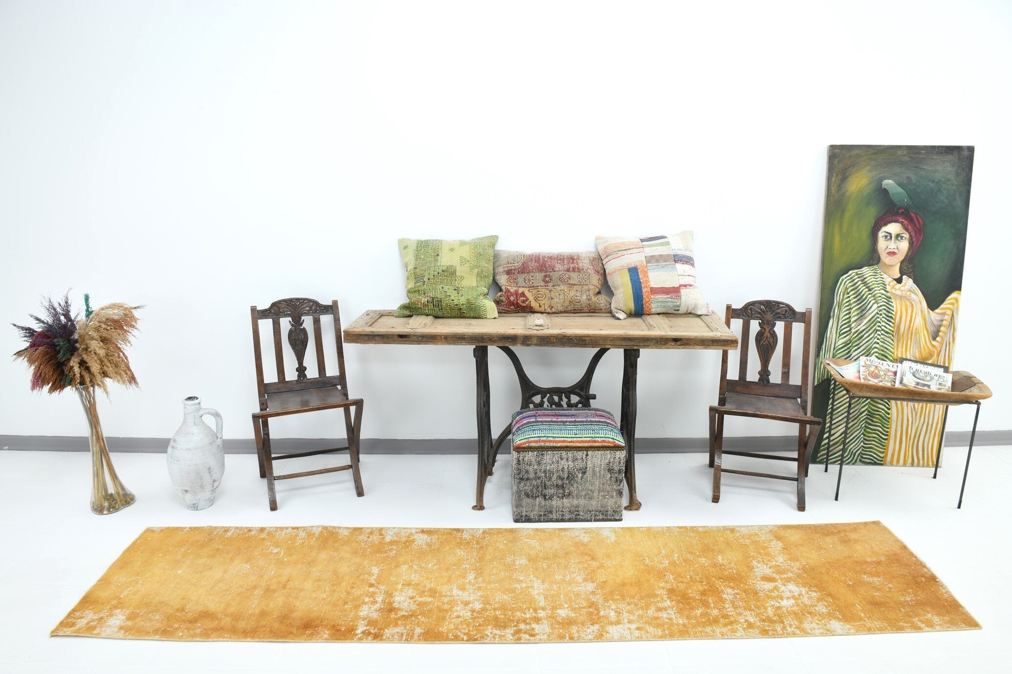 Vintage Runner Rug 2'4" x 10'2" ft