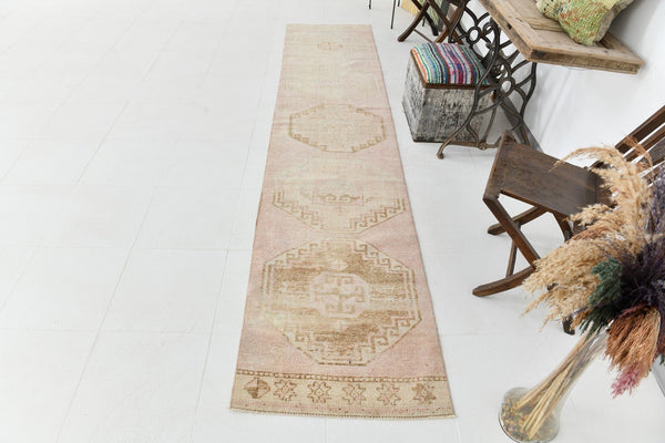 Vintage Runner Rug 2'4" x 10'9" ft