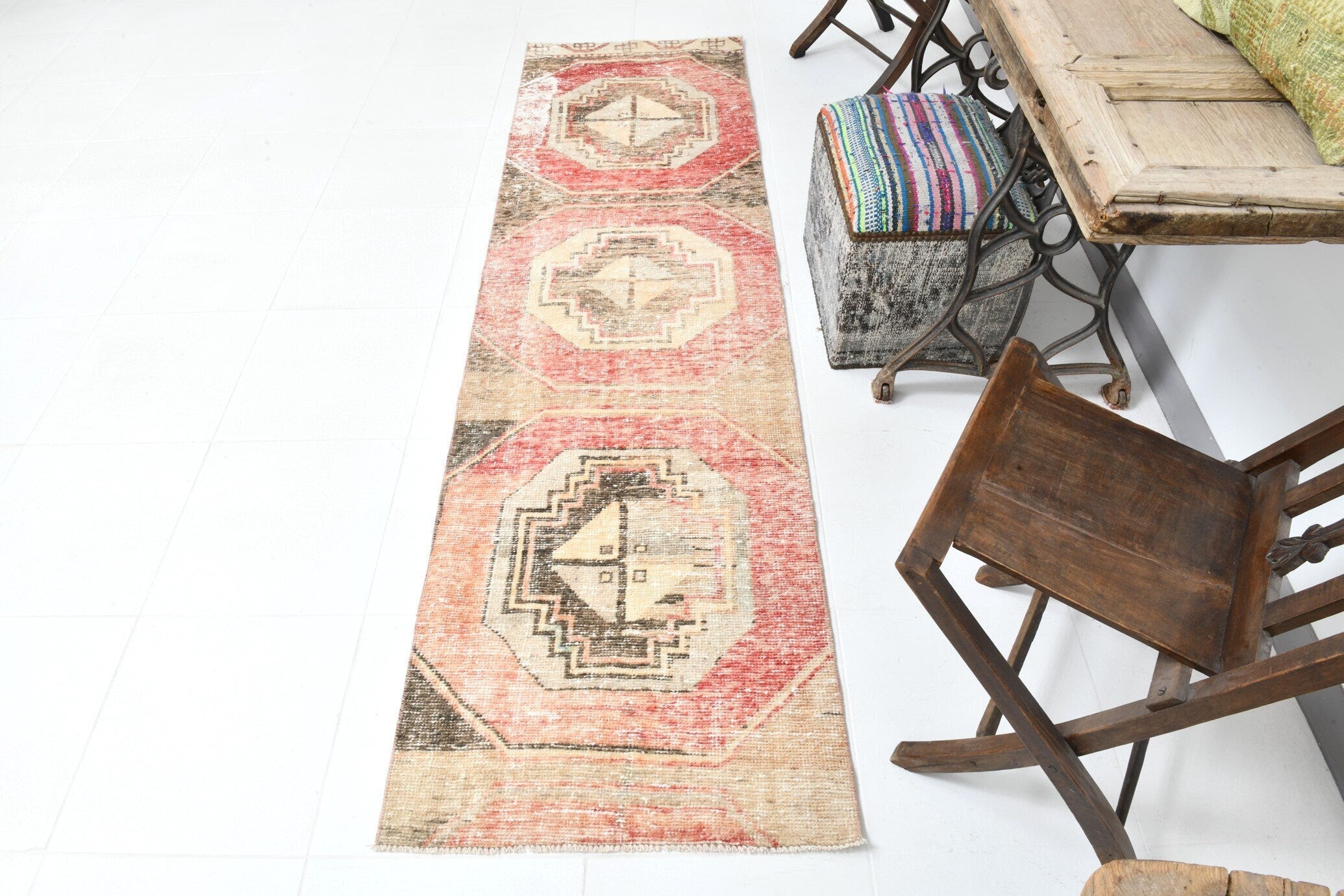 Vintage Runner Rug 2'4" x 8'4" ft