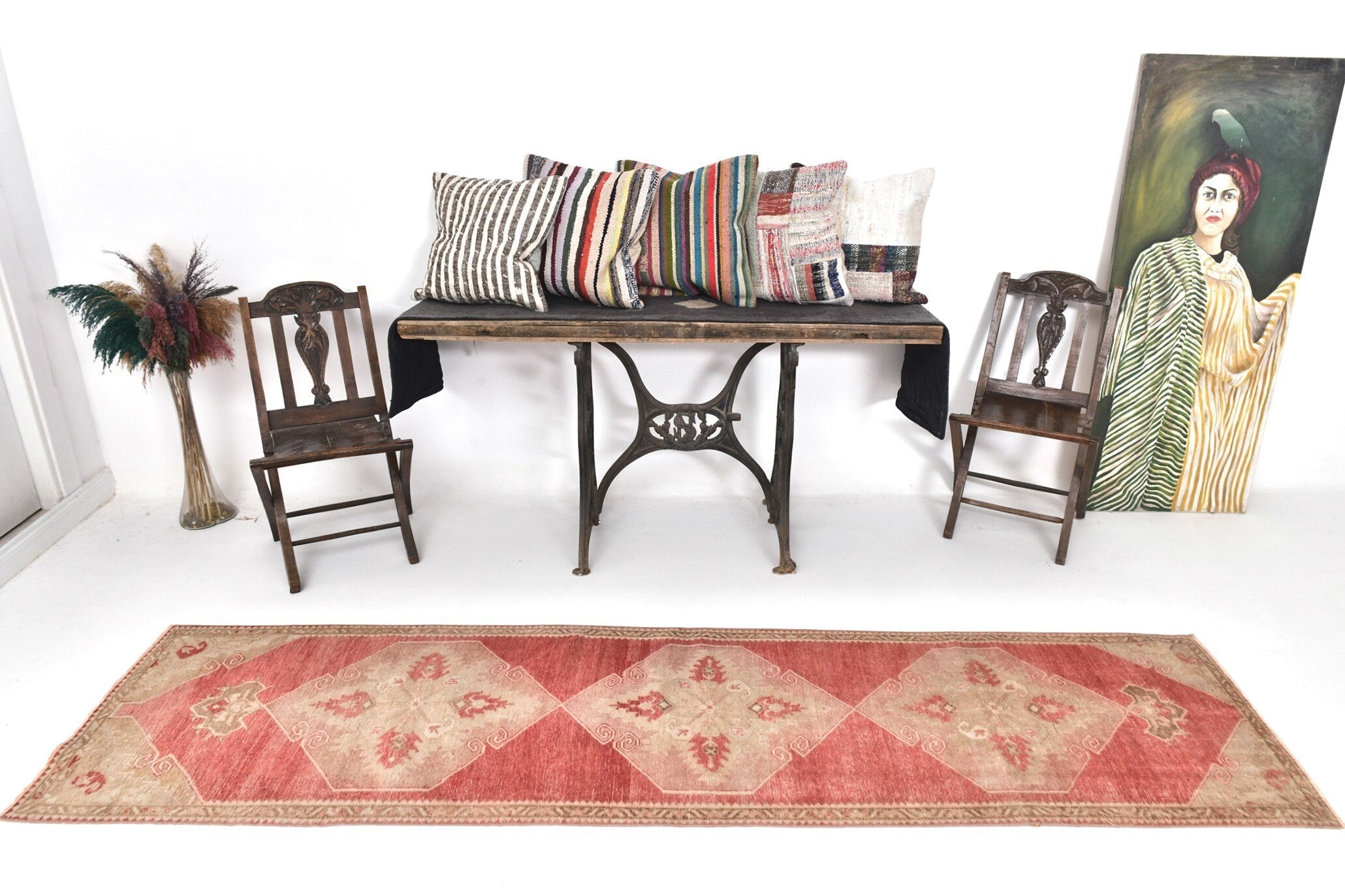 Vintage Runner Rug 2'5" x 9'10" ft