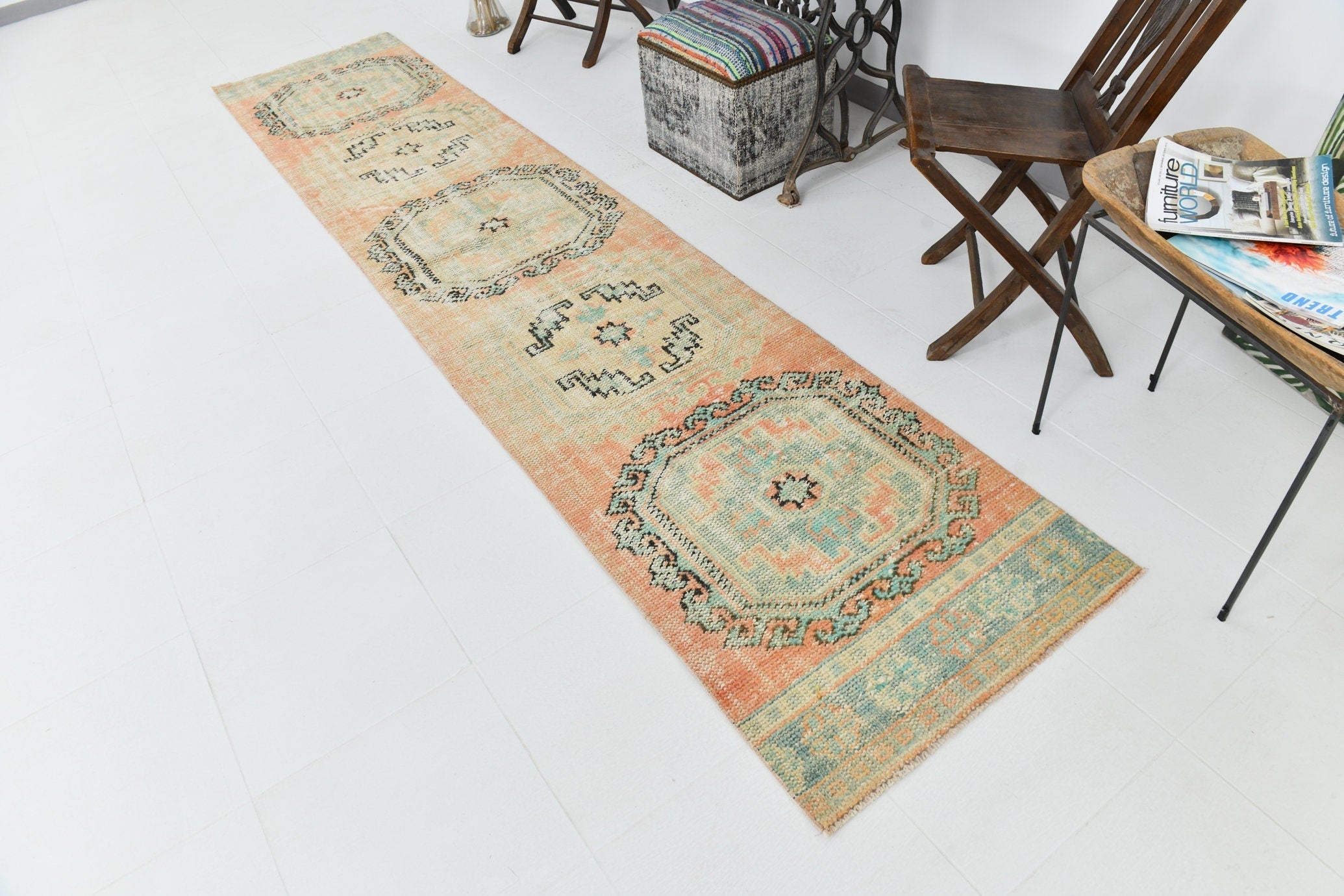 Vintage Runner Rug 2’6’’ x 11’9’’ ft