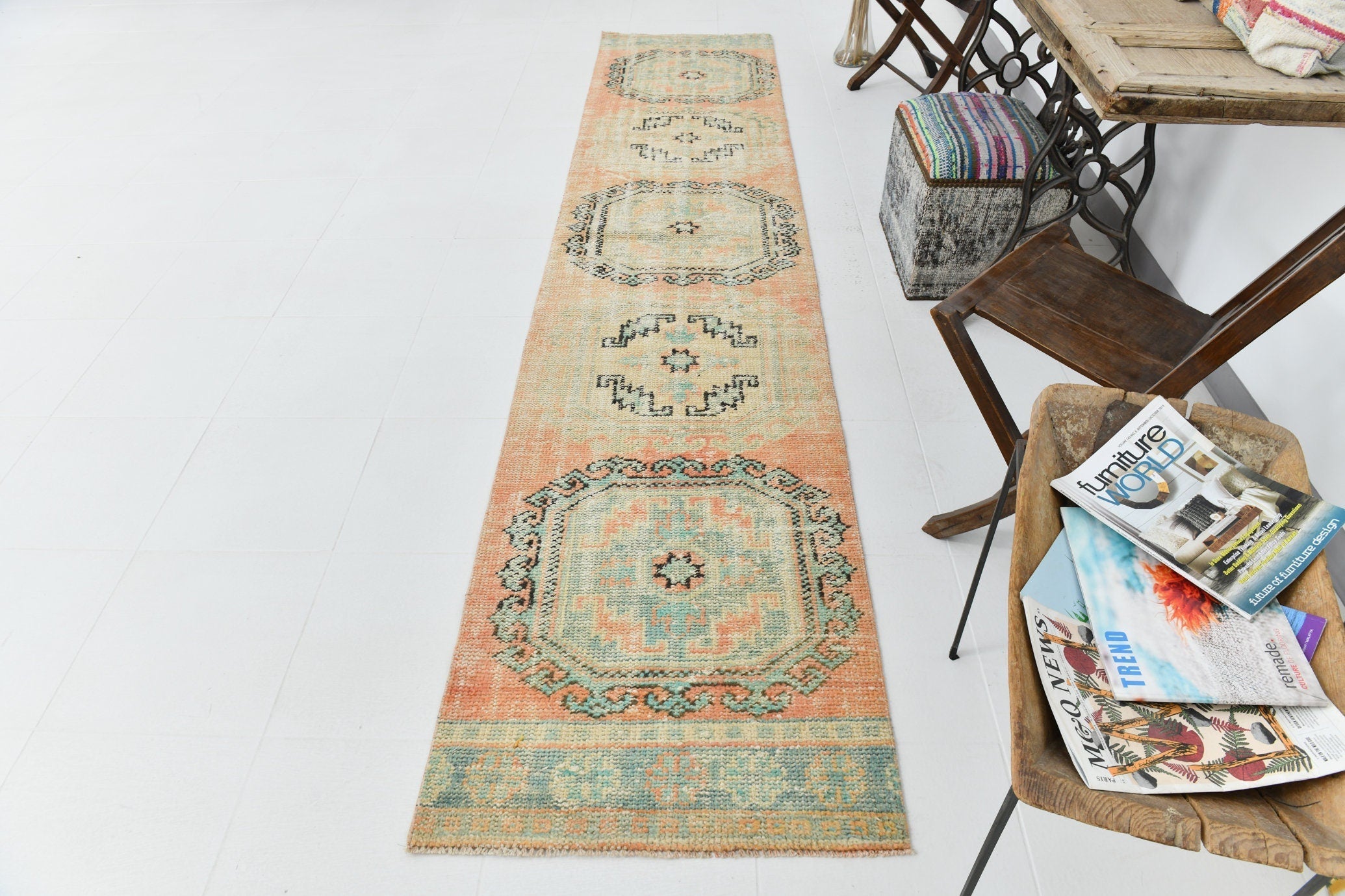 Vintage Runner Rug 2’6’’ x 11’9’’ ft