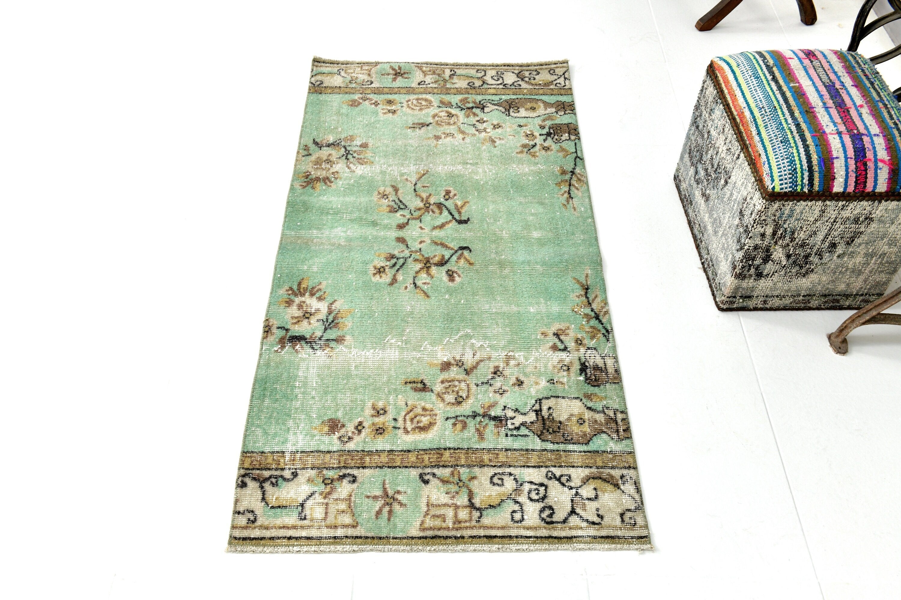 Vintage Runner Rug 2'6" x 4'12" ft