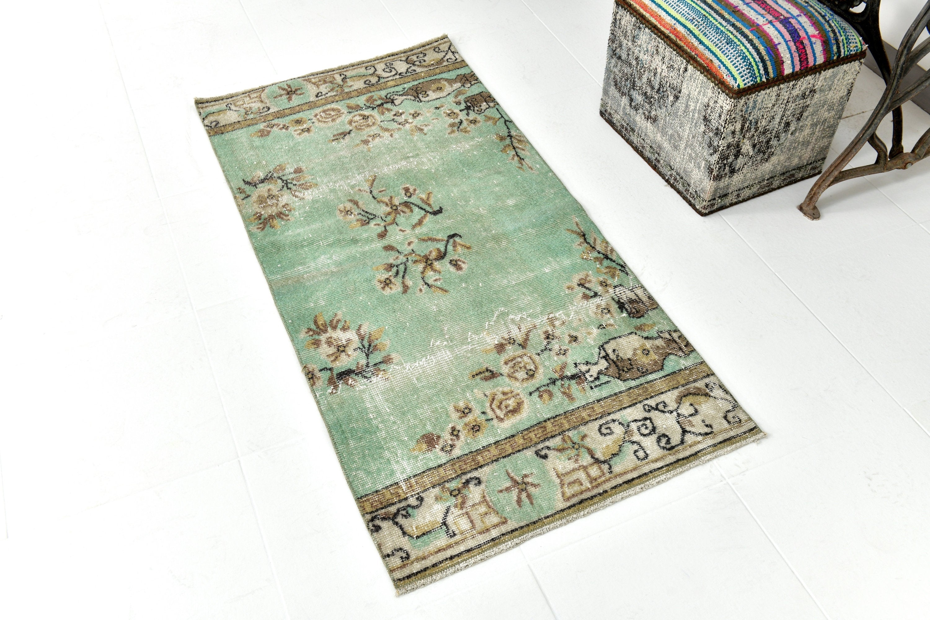 Vintage Runner Rug 2'6" x 4'12" ft