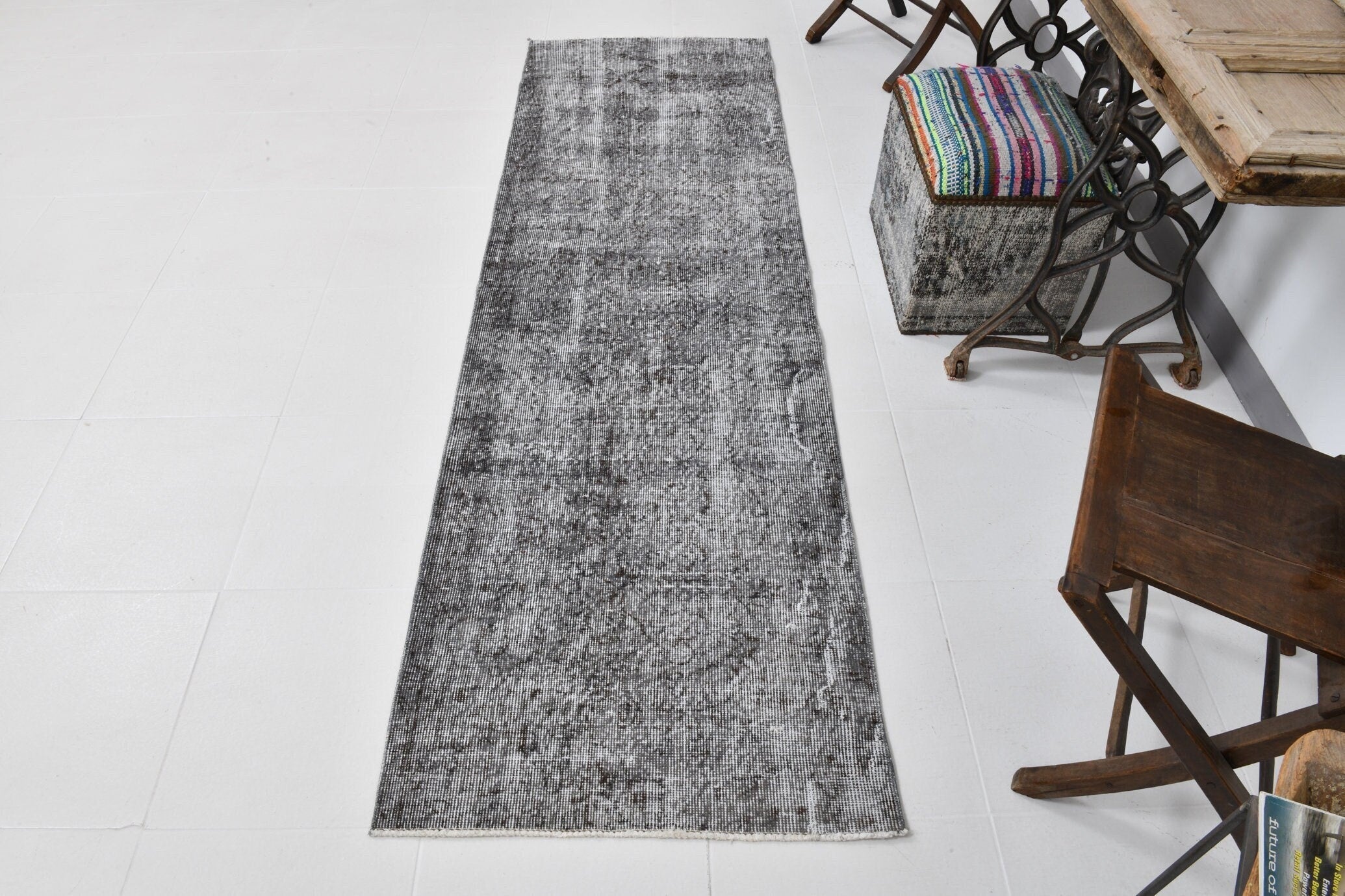 Vintage Runner Rug 2'6" x 8'1" ft