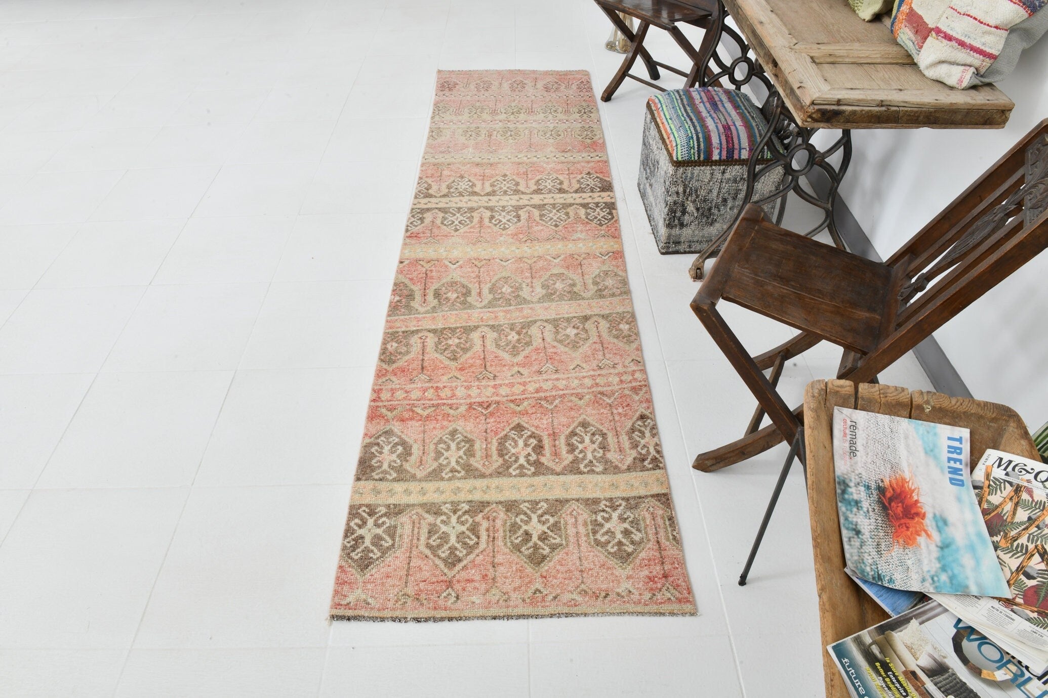 Vintage Runner Rug 2'6" x 9'5" ft