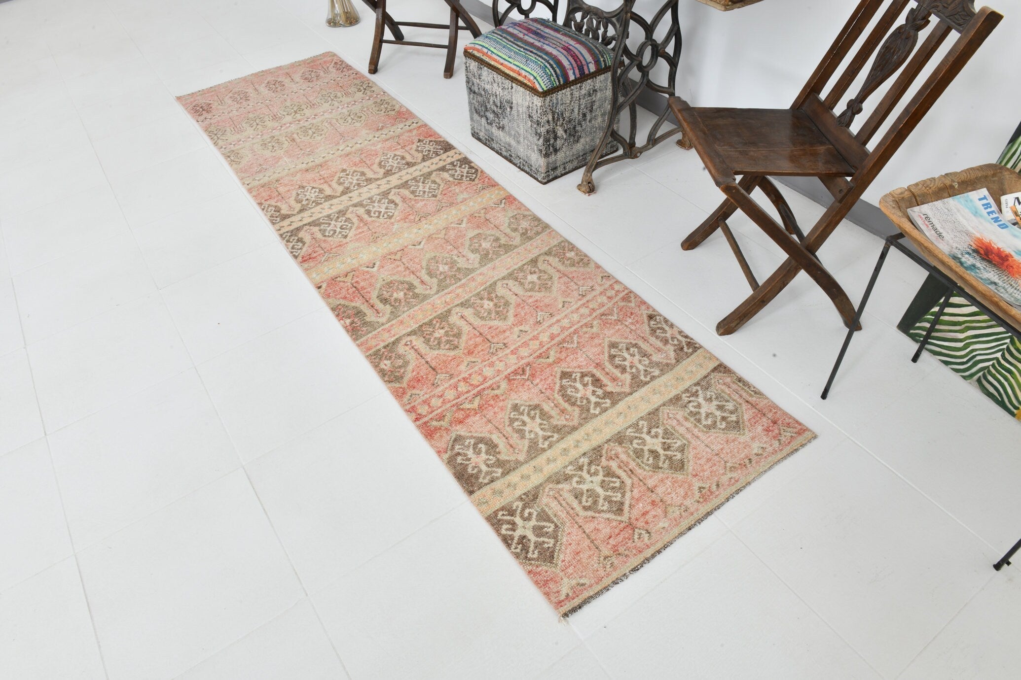 Vintage Runner Rug 2'6" x 9'5" ft