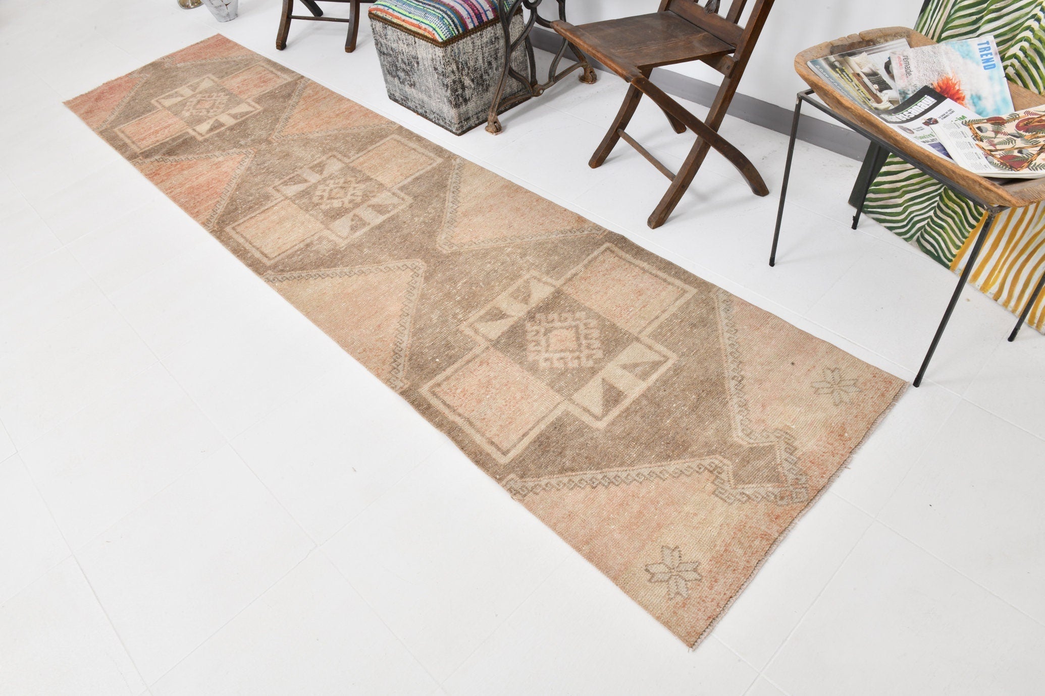 Vintage Runner Rug 2'7" x 11'5" ft
