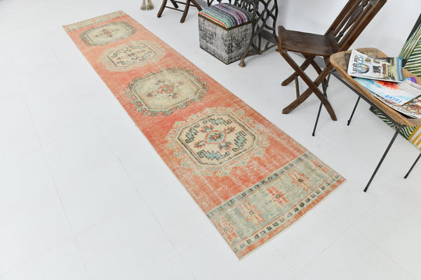Vintage Runner Rug 2'7" x 11'8" ft