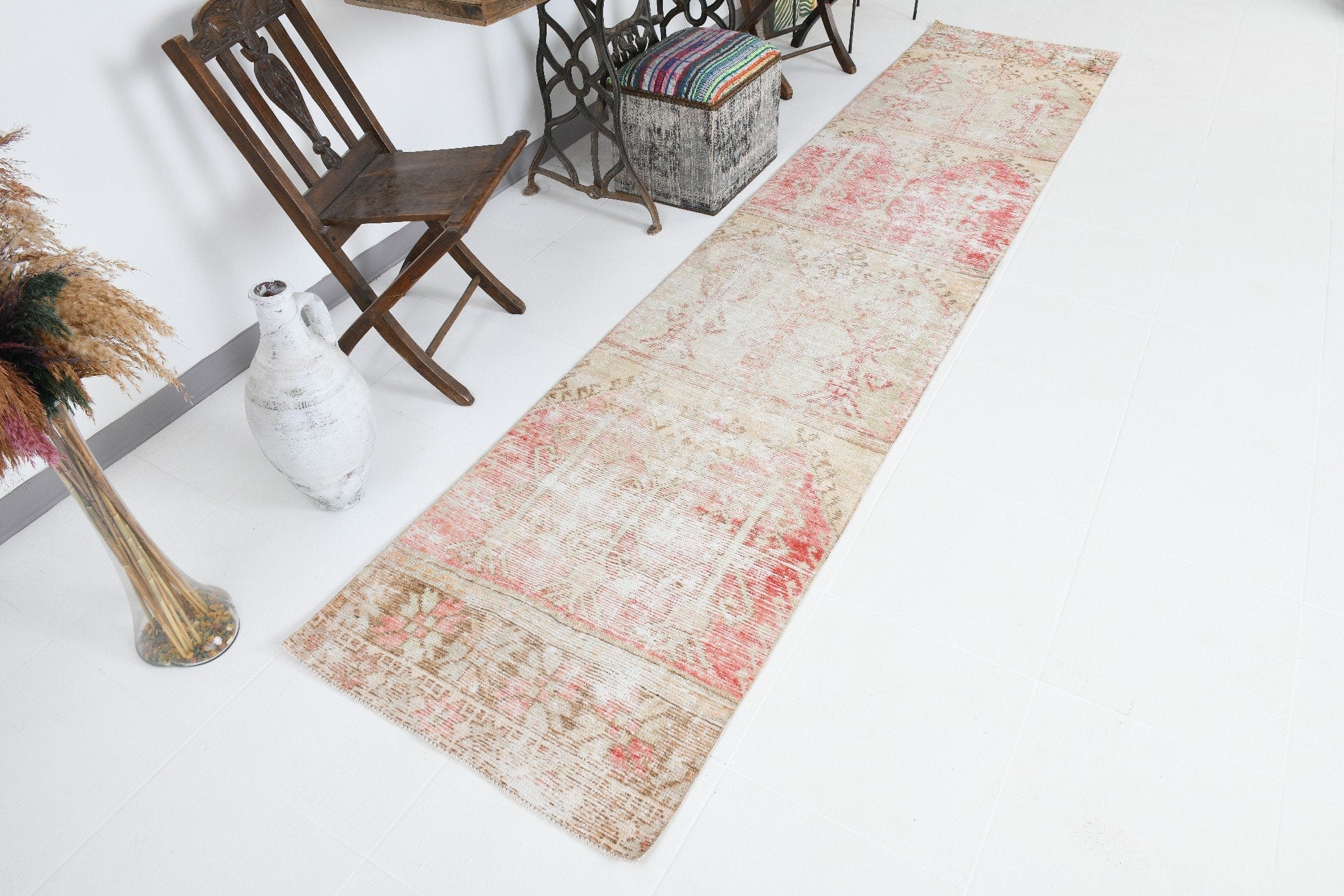 Vintage Runner Rug 2'7" x 12'3" ft