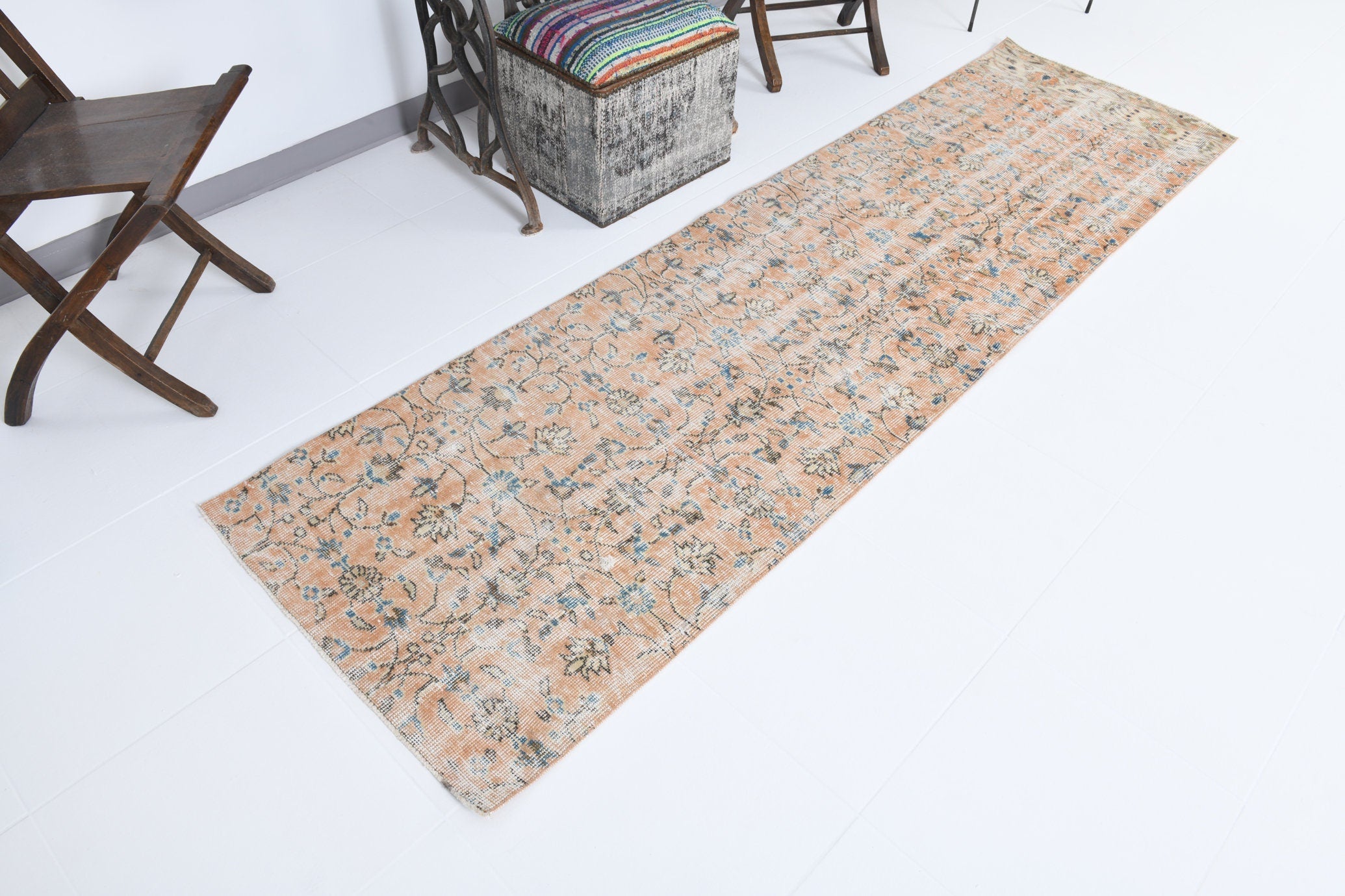 Vintage Runner Rug 2'7" x 9'0" ft
