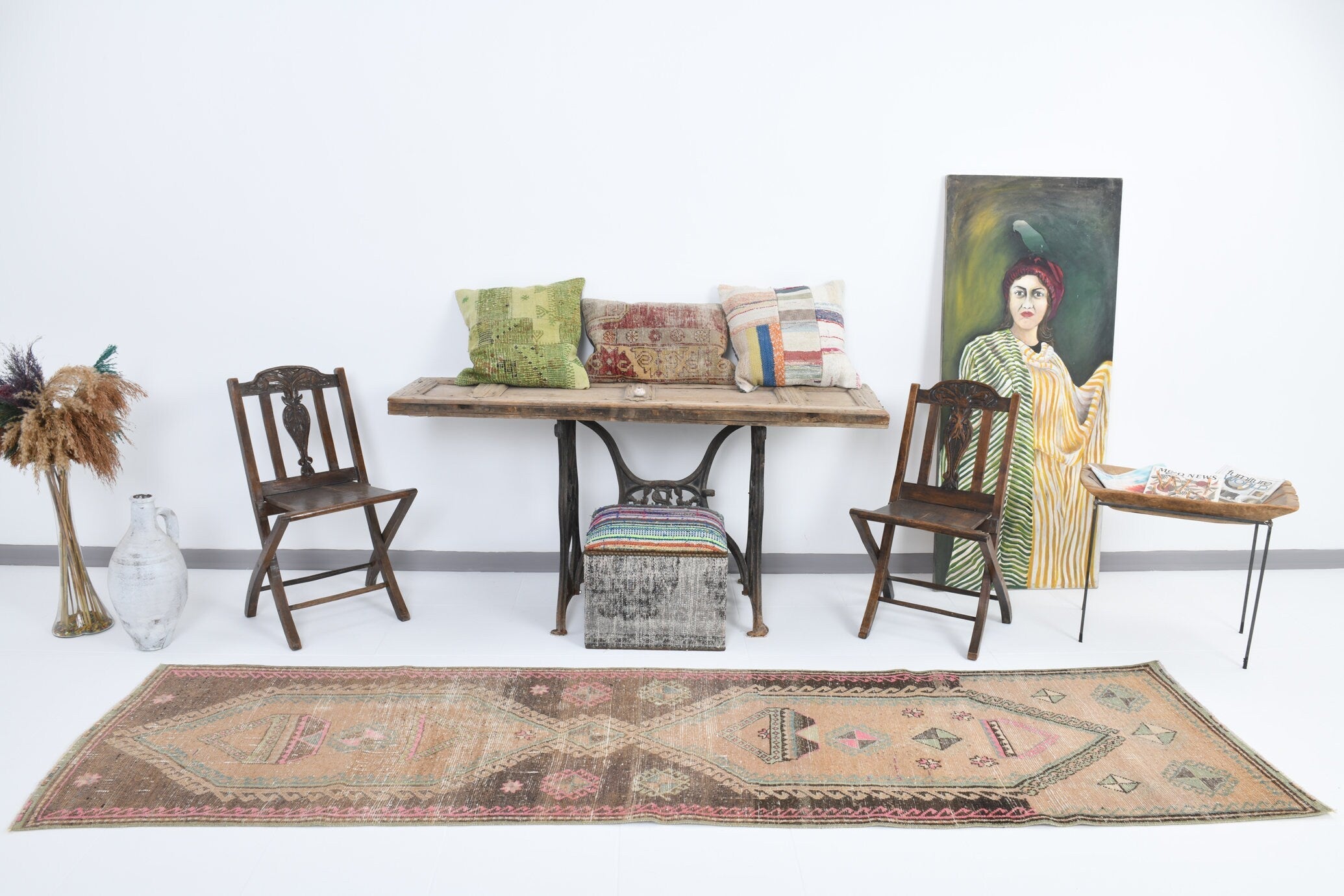 Vintage Runner Rug 2'8" x 10'7" ft