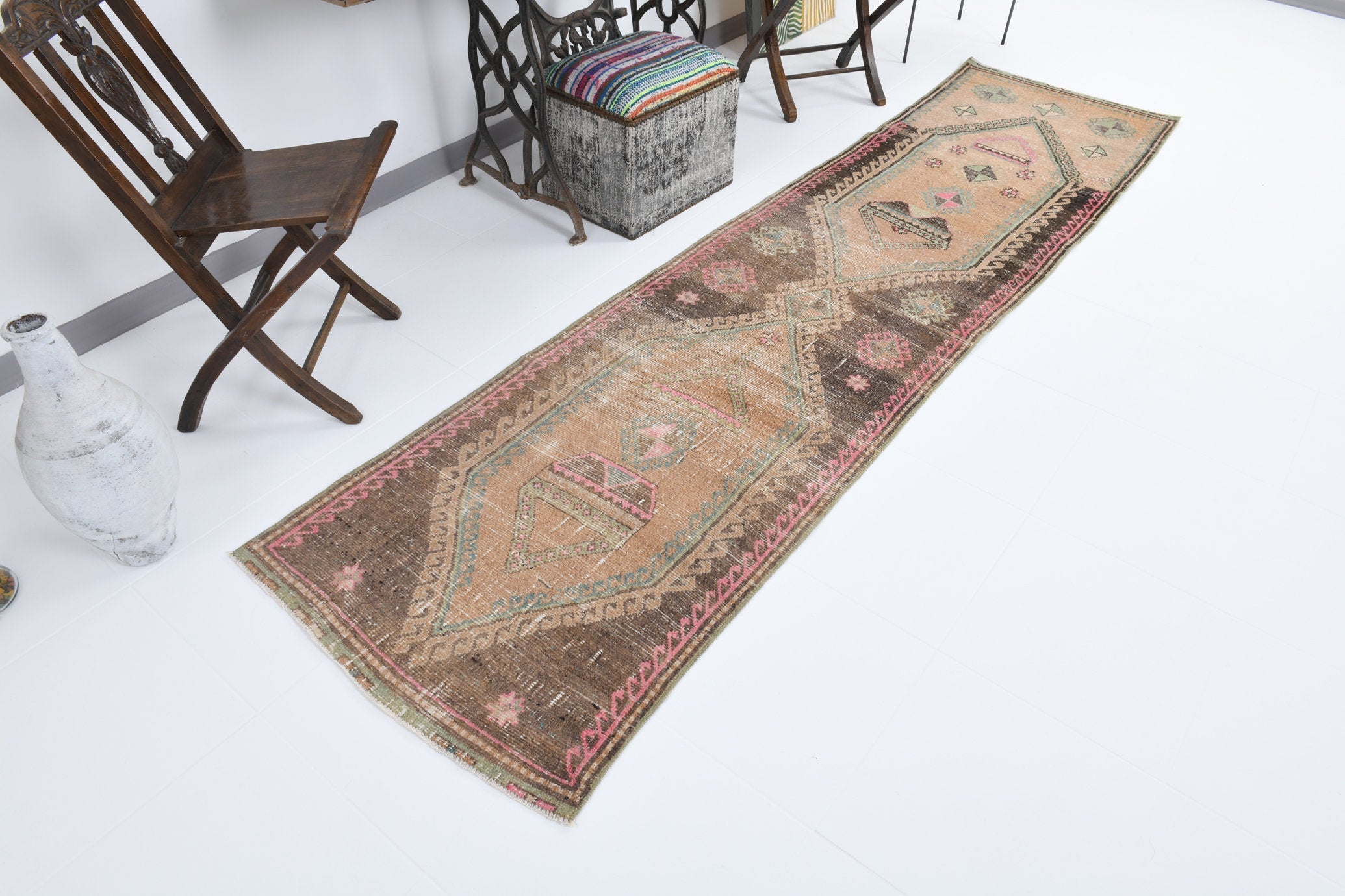 Vintage Runner Rug 2'8" x 10'7" ft