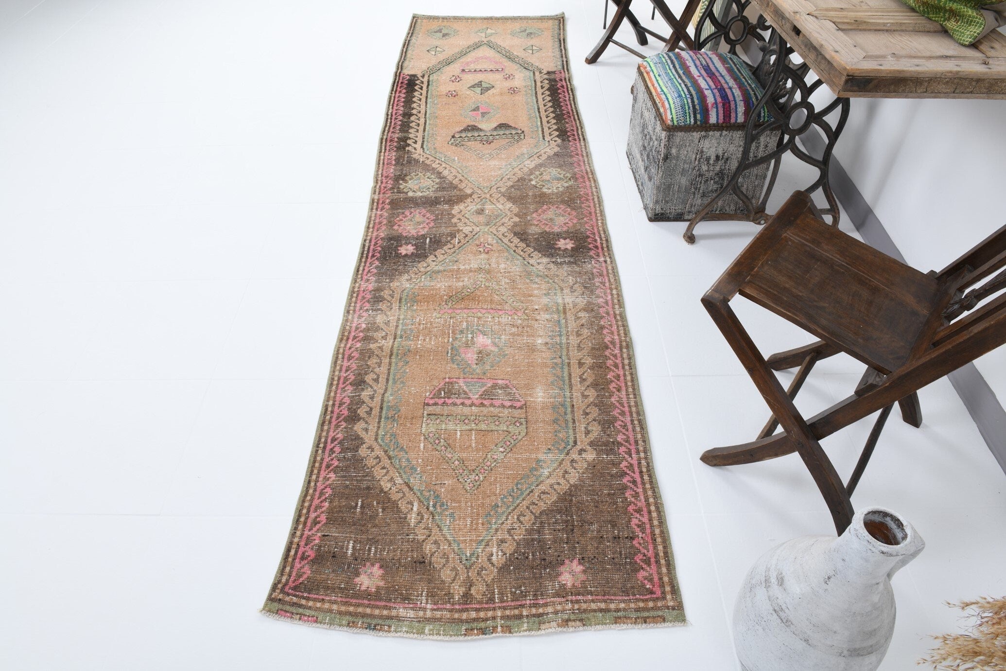 Vintage Runner Rug 2'8" x 10'7" ft