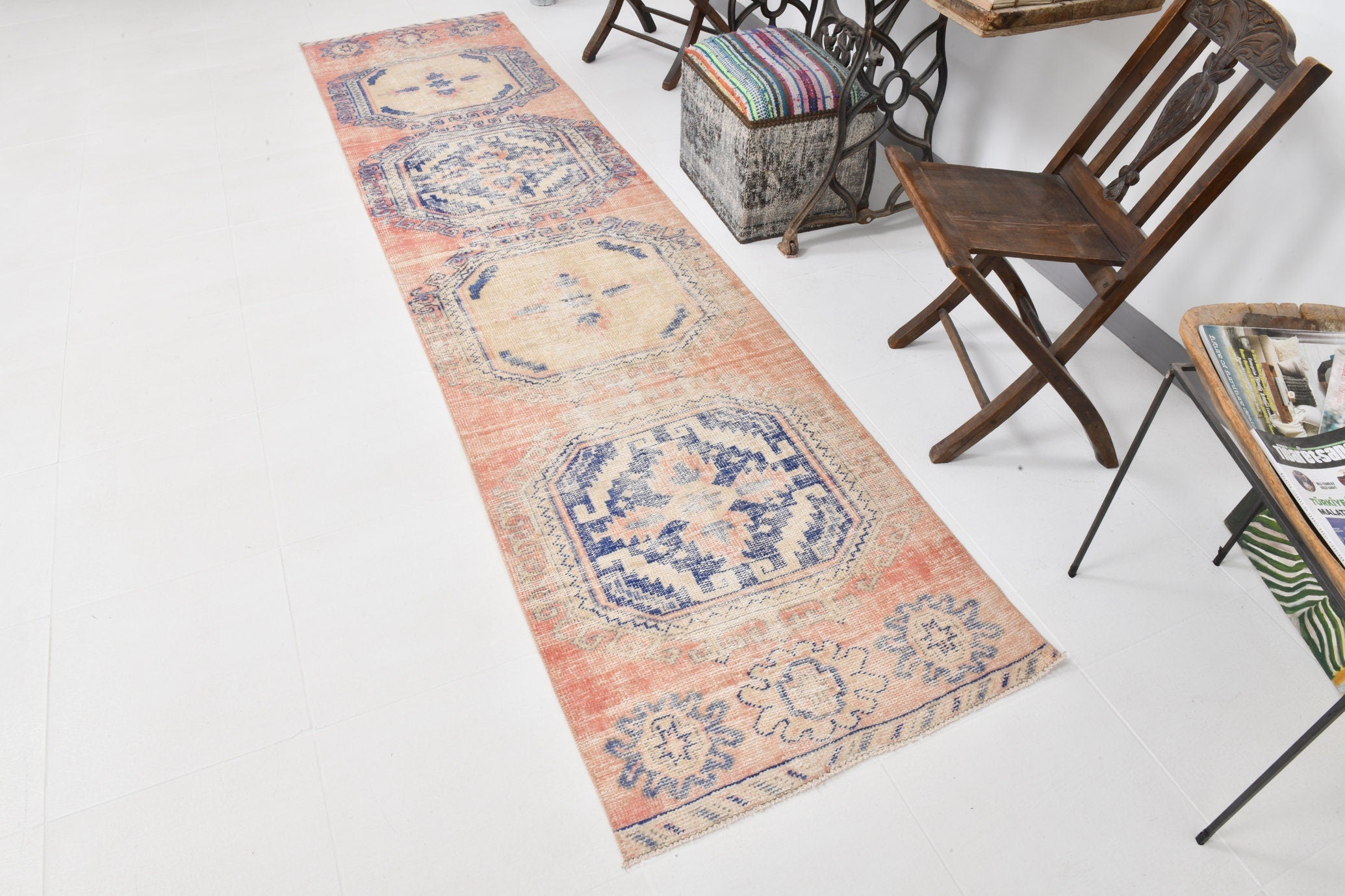Vintage Runner Rug 2'8" x 10'9" ft