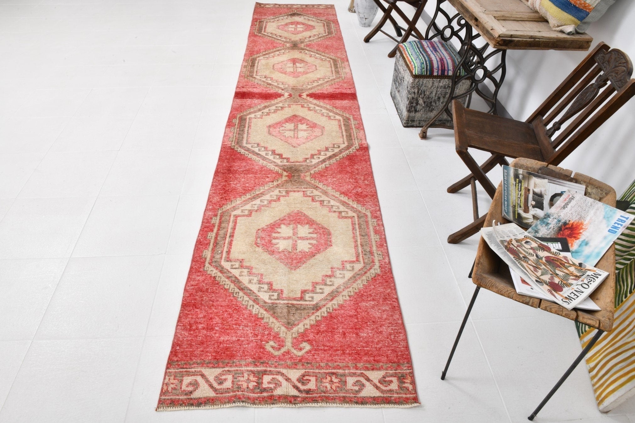 Vintage Runner Rug 2’9’’ x 14’0’’ ft