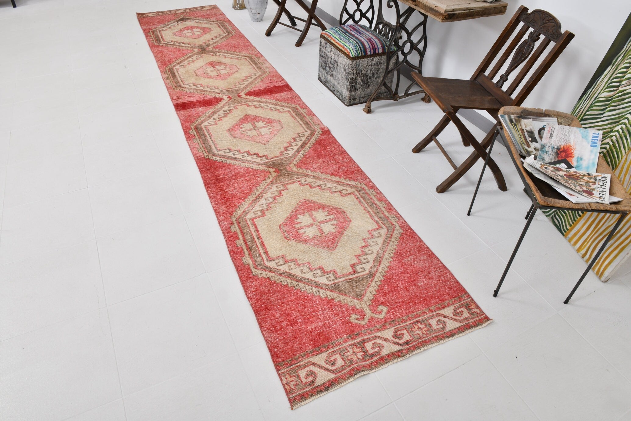 Vintage Runner Rug 2’9’’ x 14’0’’ ft
