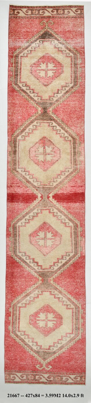 Vintage Runner Rug 2’9’’ x 14’0’’ ft