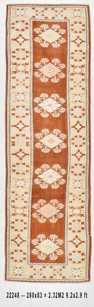 Vintage Runner Rug 2'9" x 9'2" ft