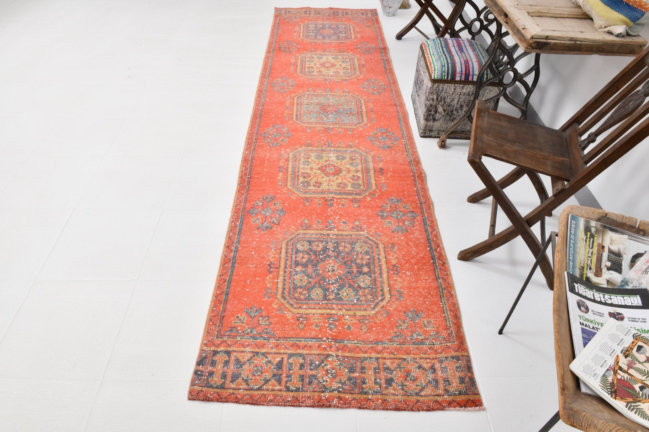 Vintage Runner Rug 3’0’’ x 11’8’’ ft