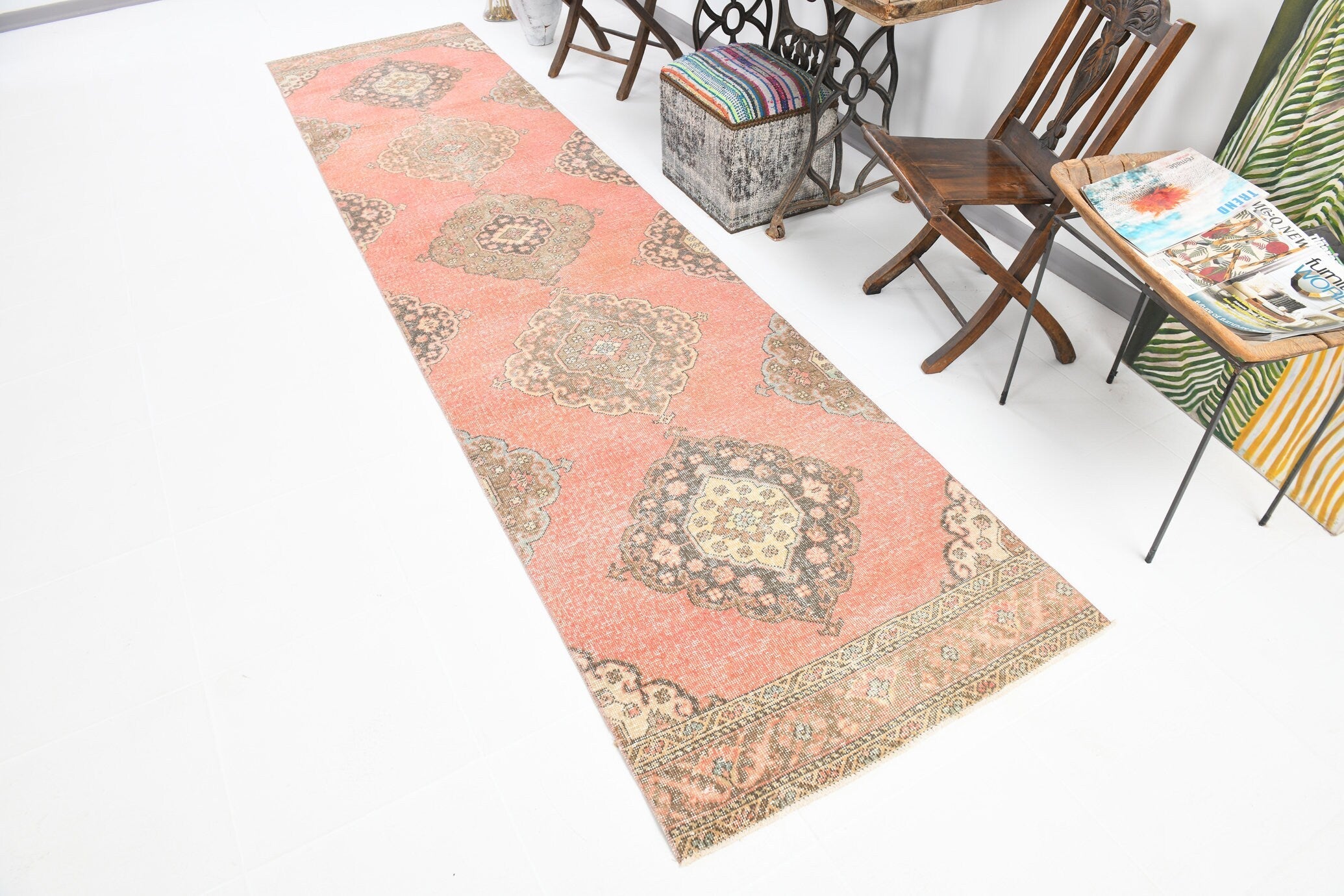 Vintage Runner Rug 3'0" x 12'10" ft