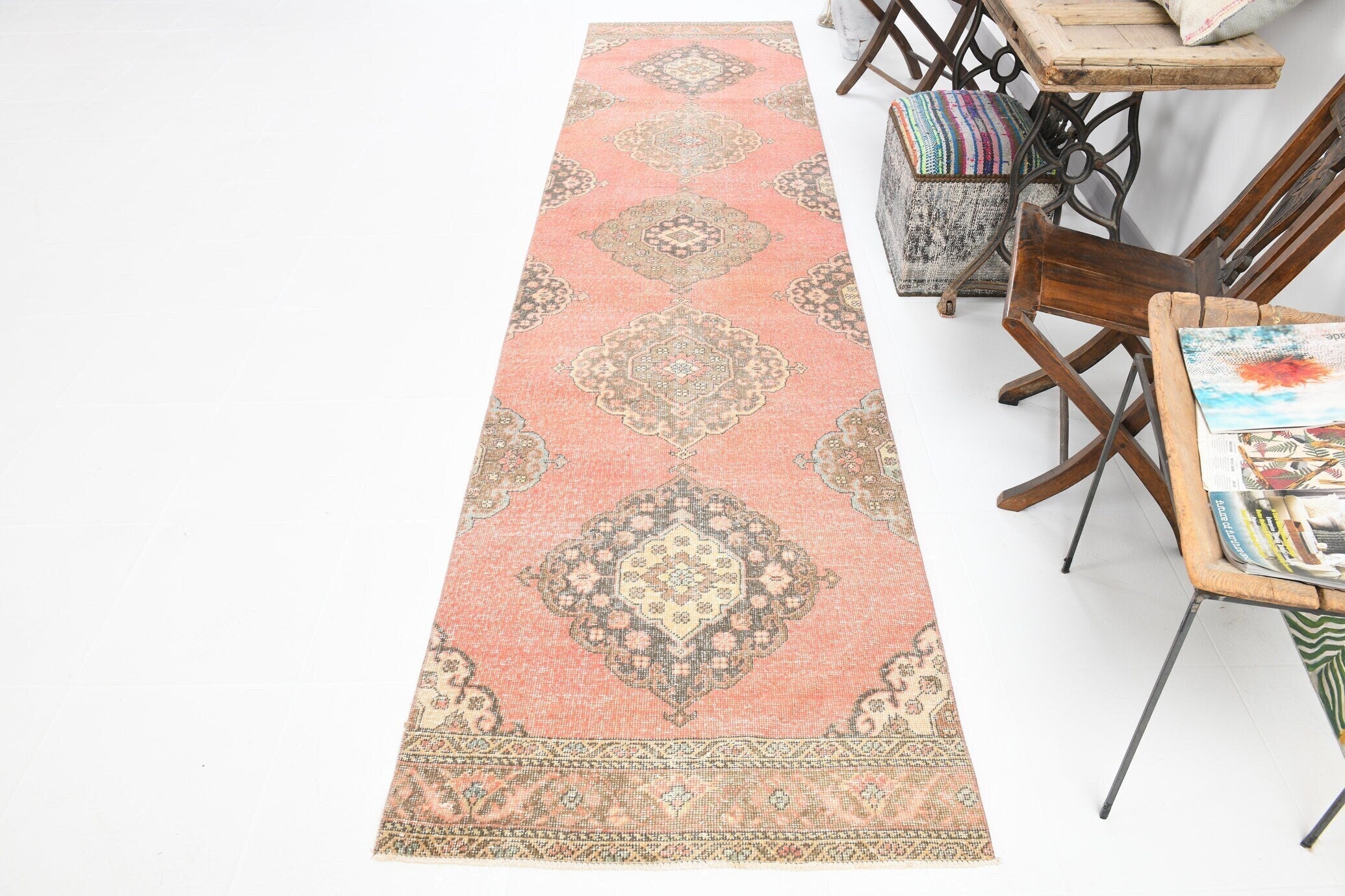 Vintage Runner Rug 3'0" x 12'10" ft