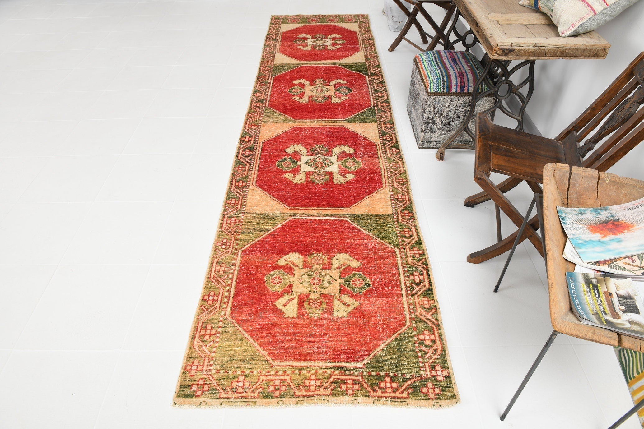 Vintage Runner Rug 3’0’’ x 12’2’’ ft