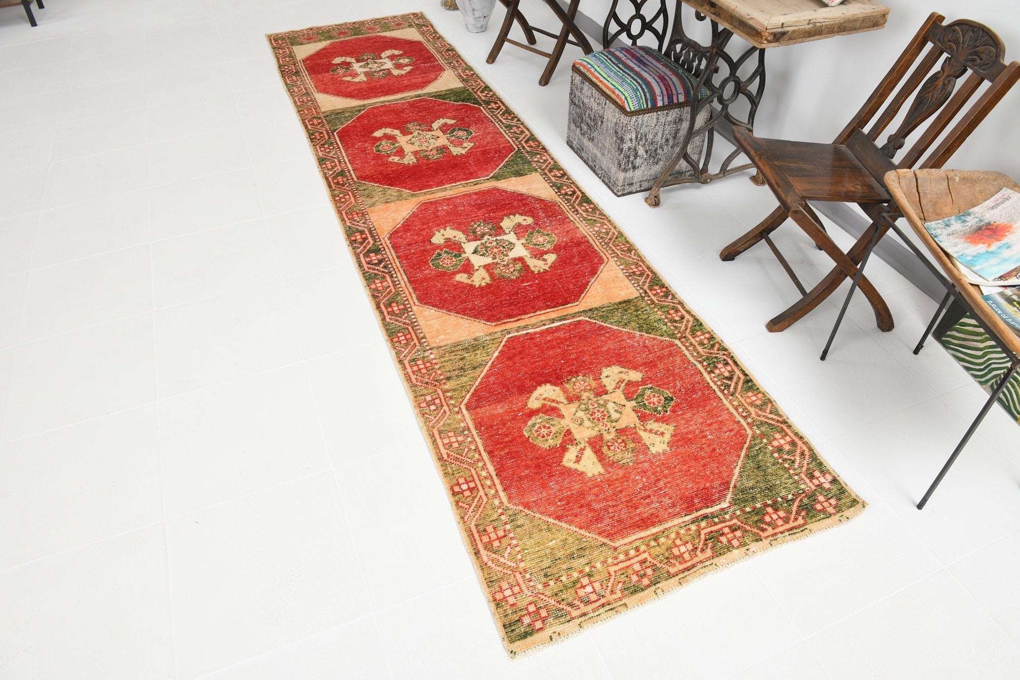 Vintage Runner Rug 3’0’’ x 12’2’’ ft