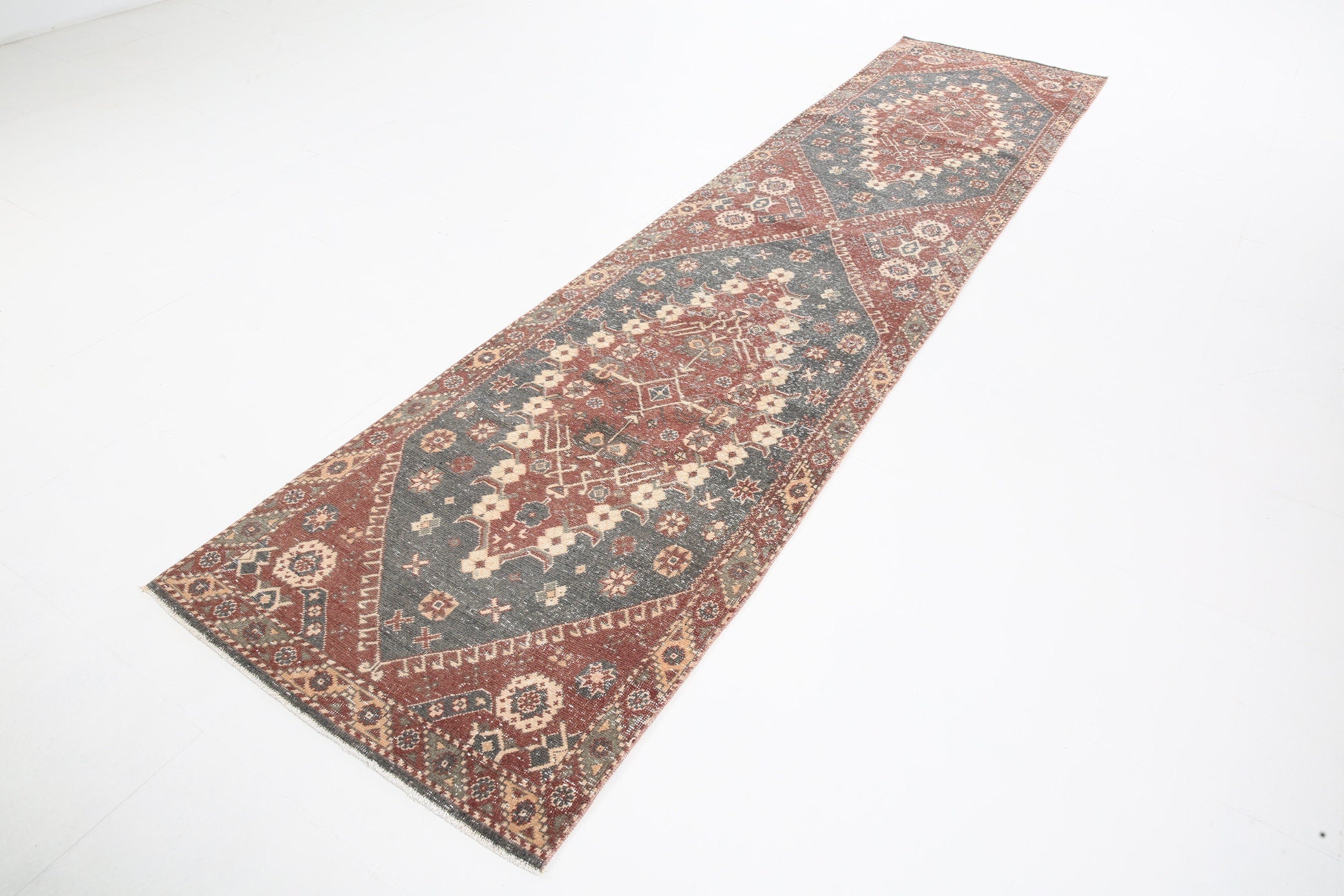 Vintage Runner Rug 3'1" x 12'8" ft