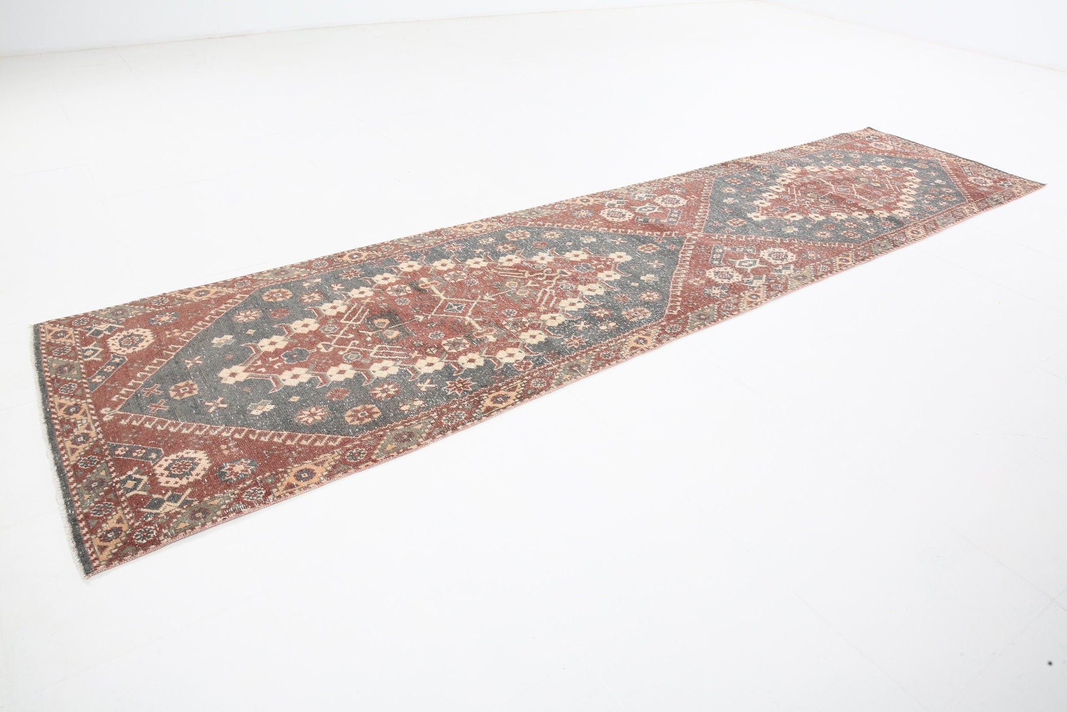 Vintage Runner Rug 3'1" x 12'8" ft