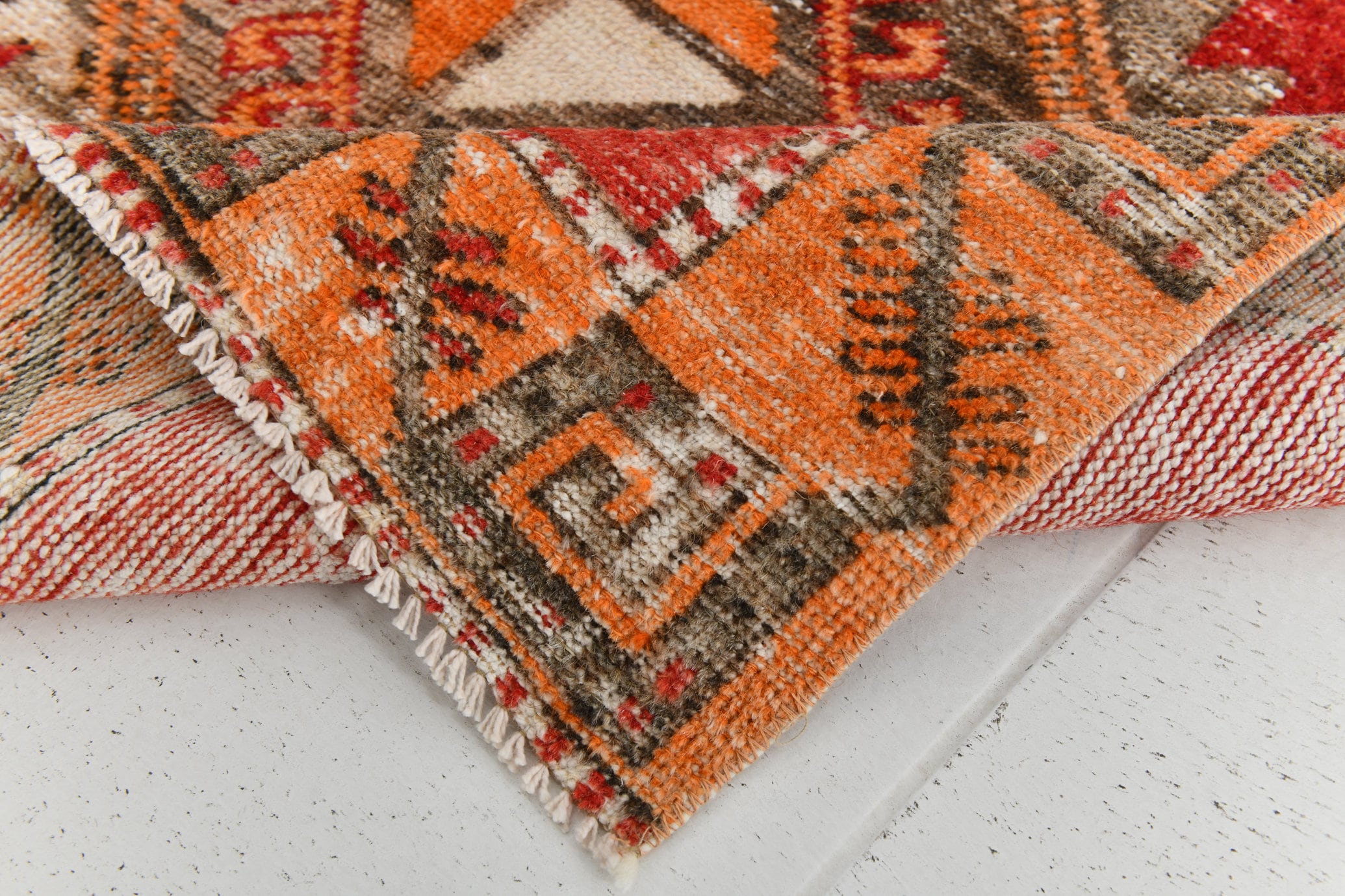 Vintage Runner Rug 3'4" x 12'2" ft
