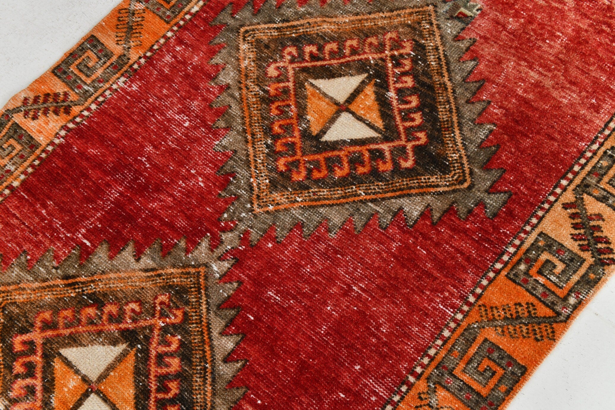 Vintage Runner Rug 3'4" x 12'2" ft